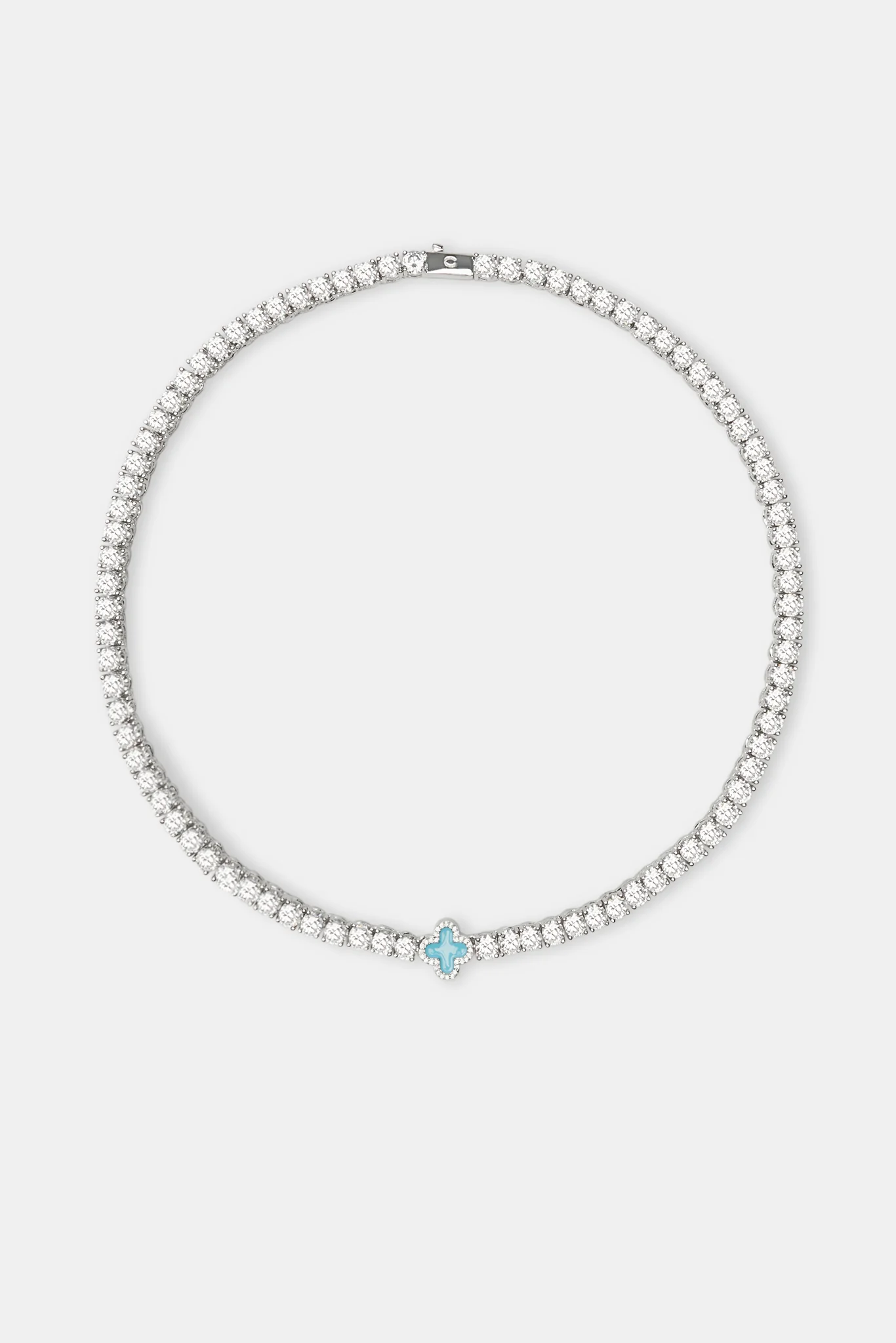 Baby Blue Motif Tennis Chain - Image 3