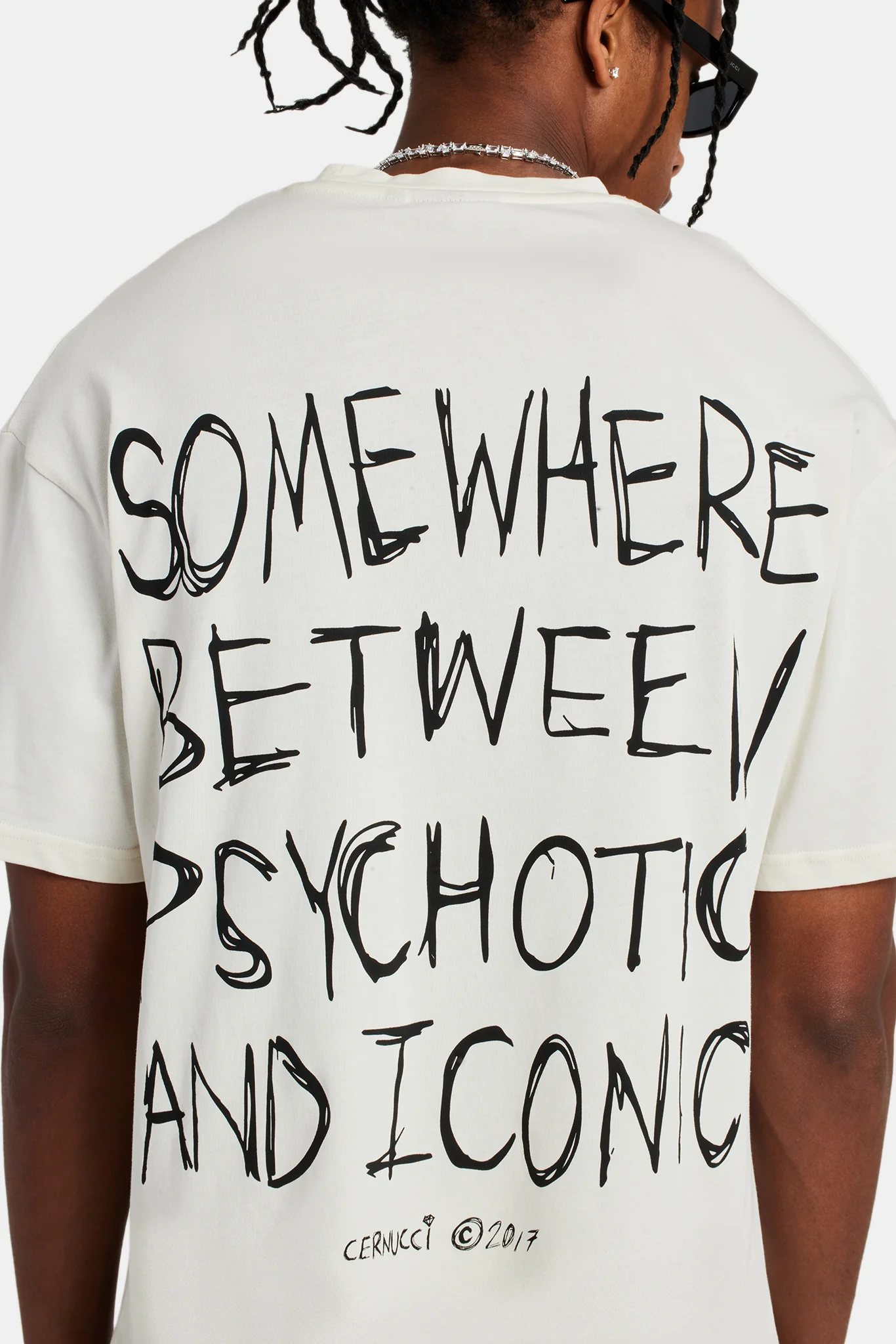 Back Quote Oversized T-Shirt - Off White - Image 6