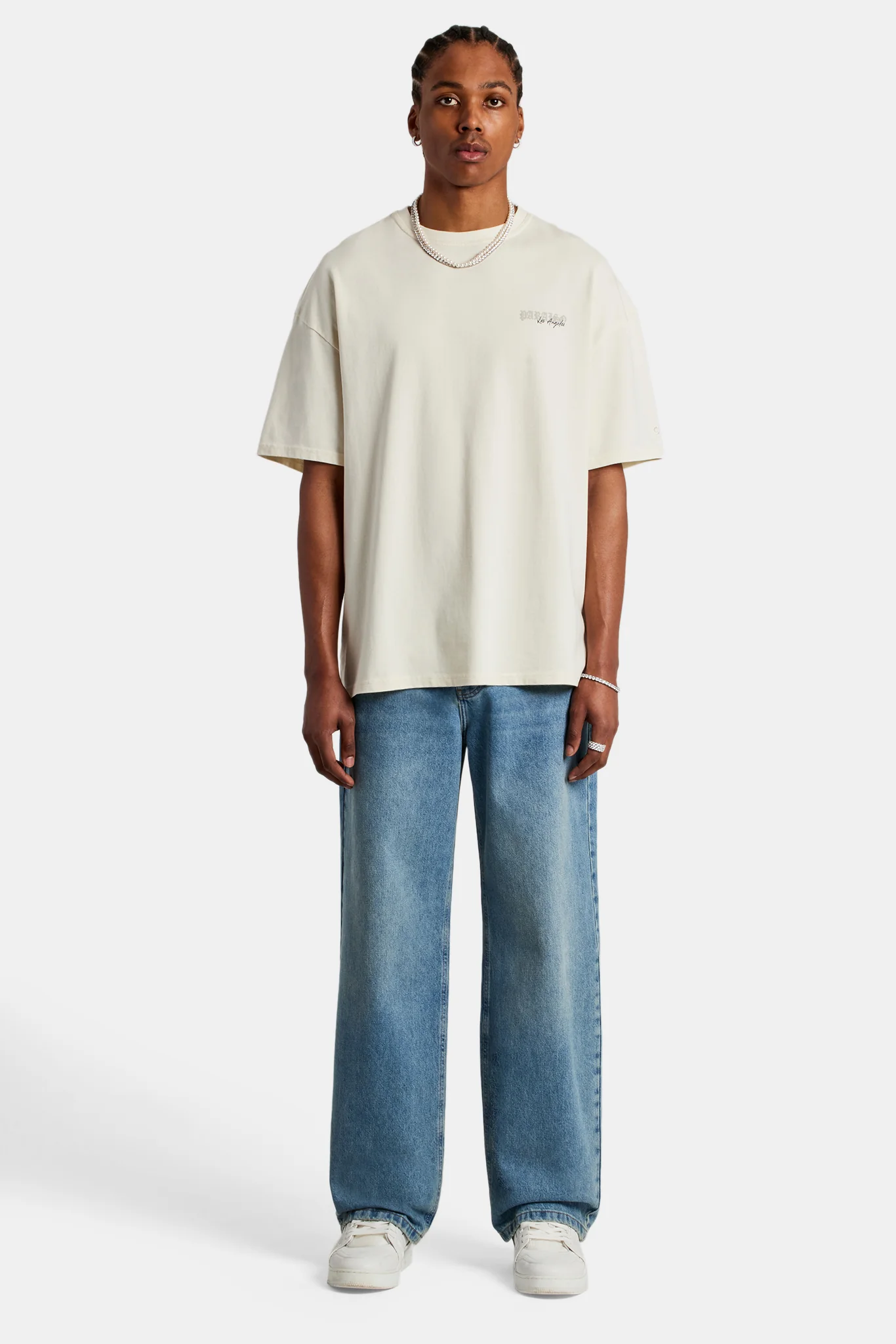 Baggy Fit Jeans - Mid Blue - Image 4