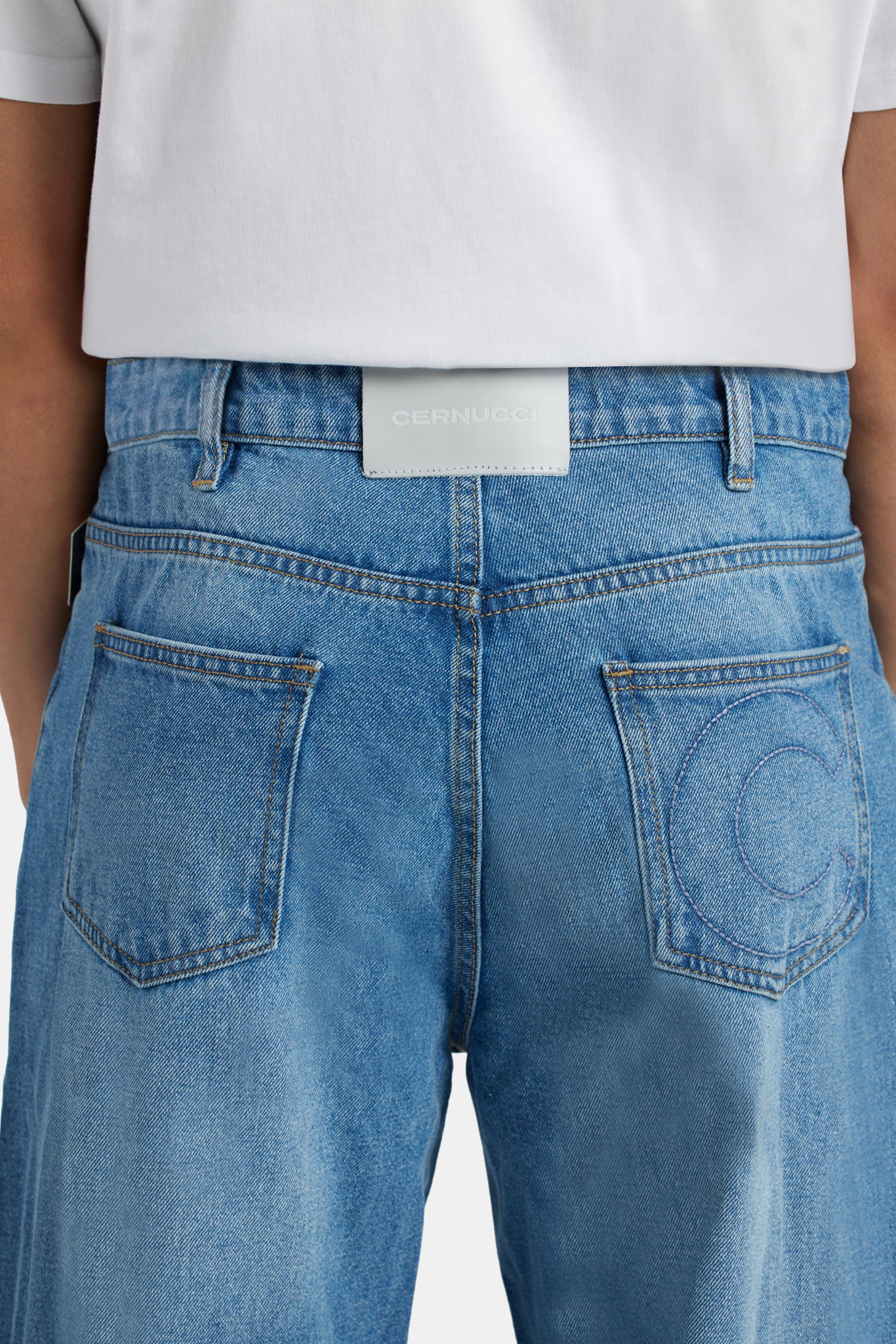 Baggy Fit Jeans - Mid Blue - Image 5