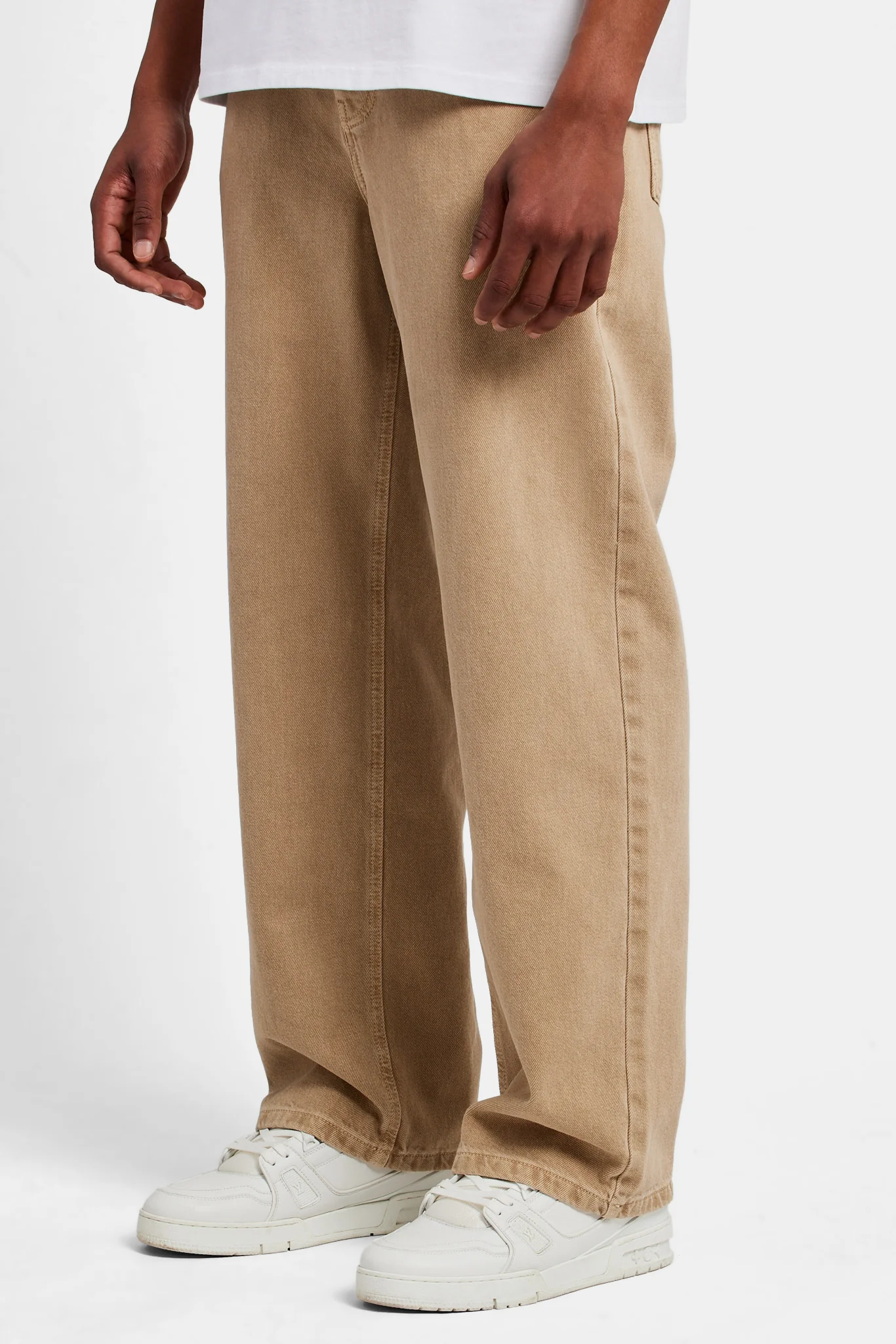 Baggy Fit Jeans - Washed Stone - Image 3