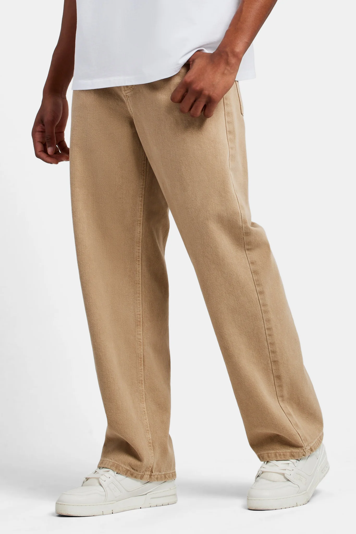 Baggy Fit Jeans - Washed Stone - Image 4