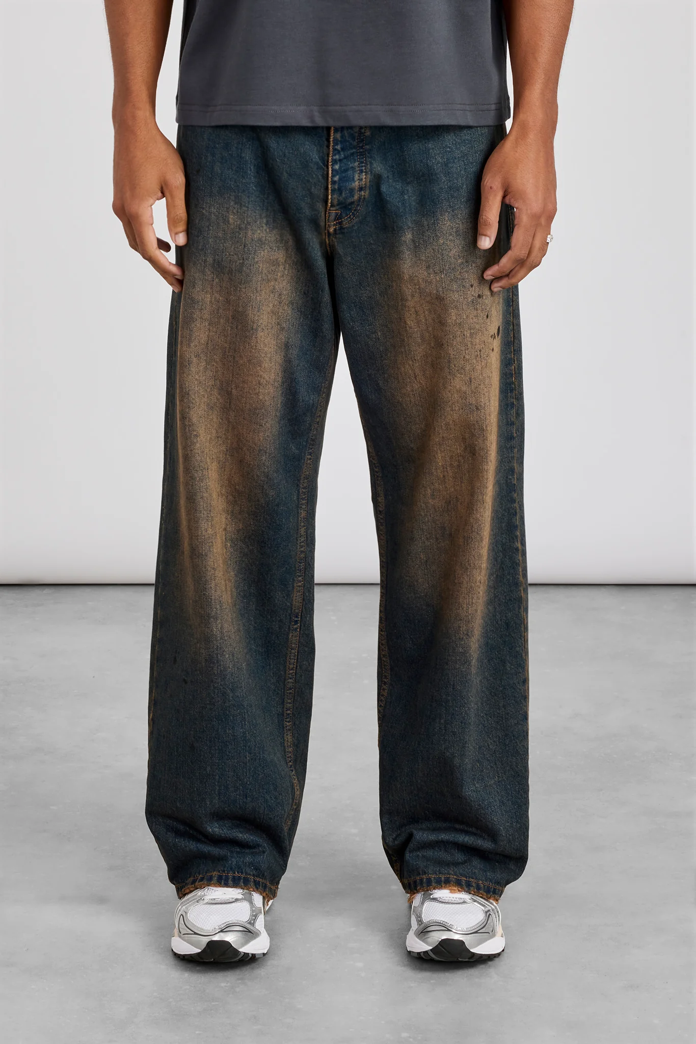 Baggy Dirty Wash Jean - Dirty Wash - Image 3