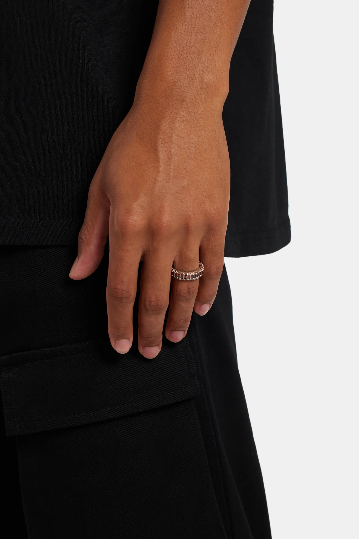 Baguette Band Ring - Coffee - Image 4