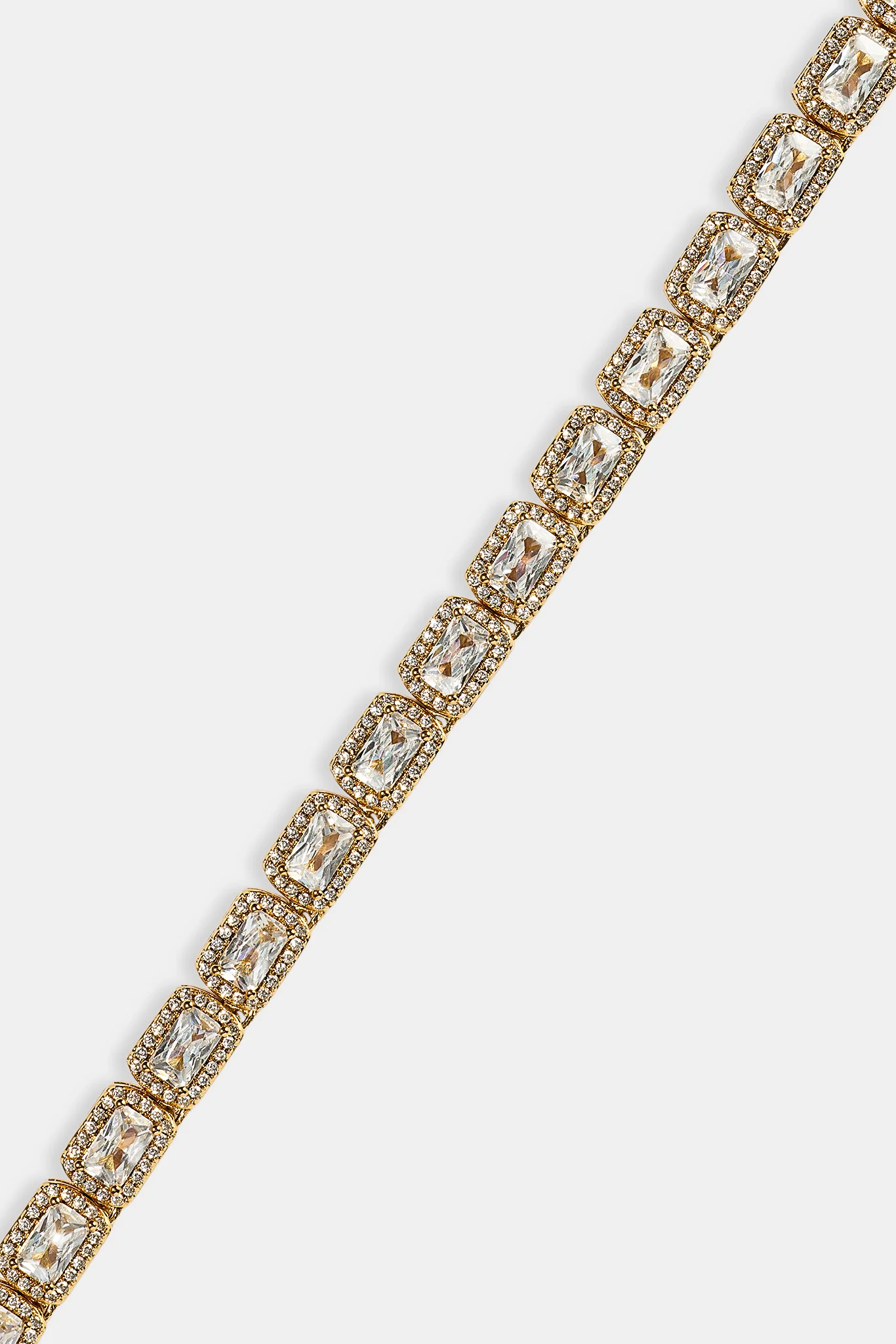 Baguette Cluster Chain - 5mm - Gold - Image 4
