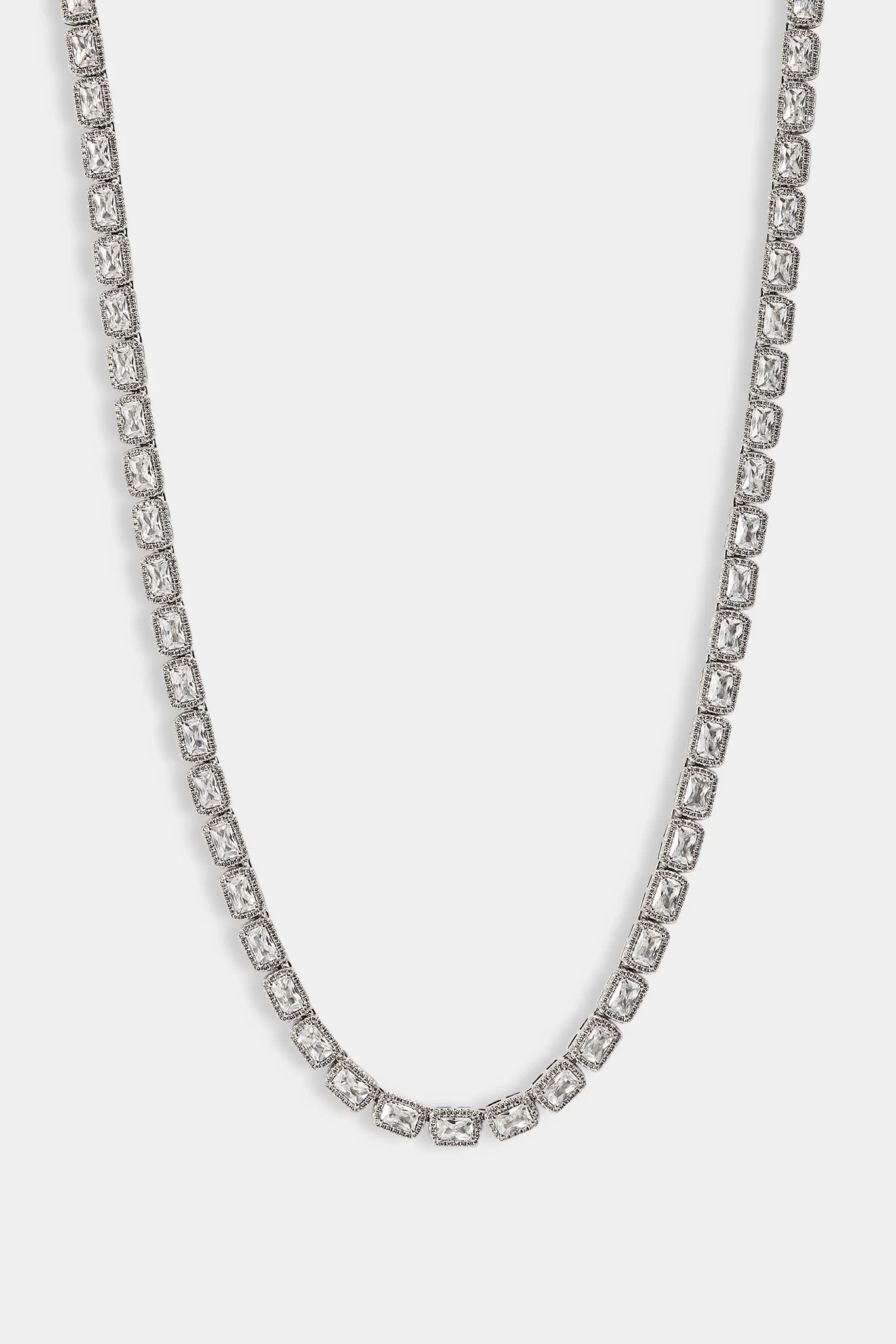 Baguette Cluster Chain - 5mm - White - Image 4