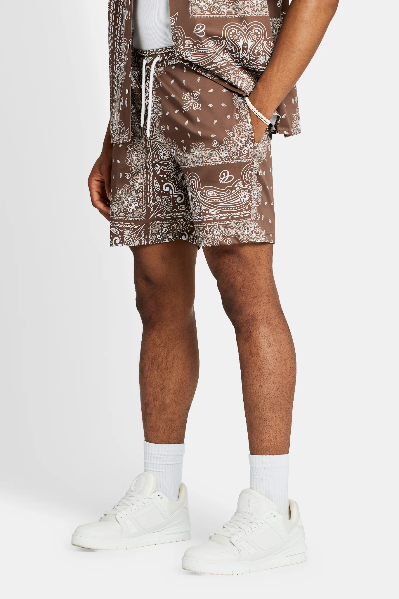 Bandana Printed Short - Chocolate - Image 2