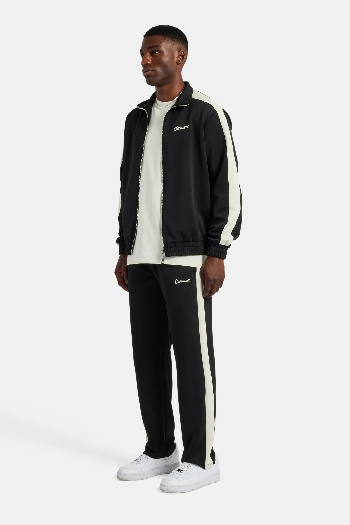 Black Contrast Panel Tracksuit - Image 4