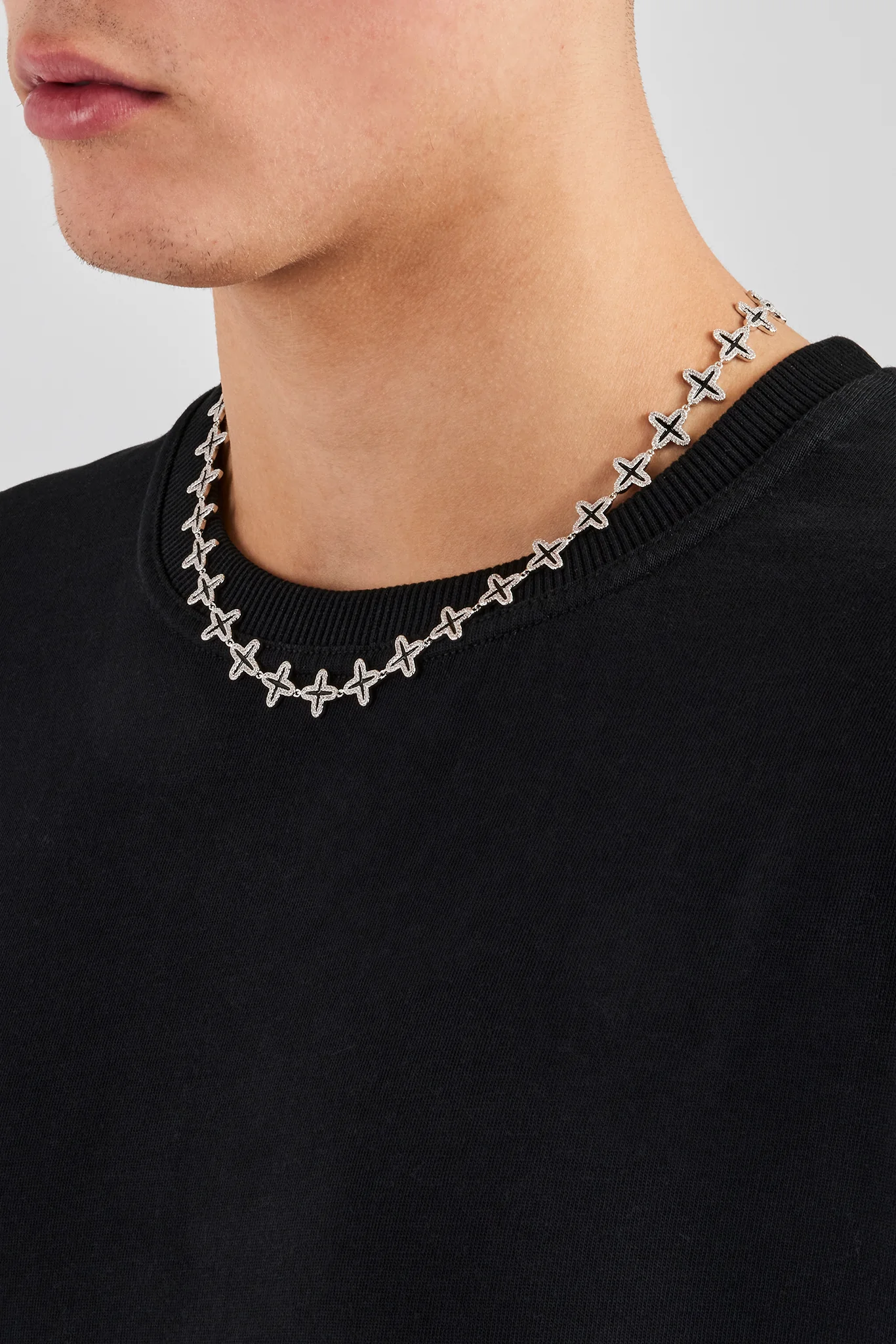 Black Enamel Motif Chain - 10mm - Image 3