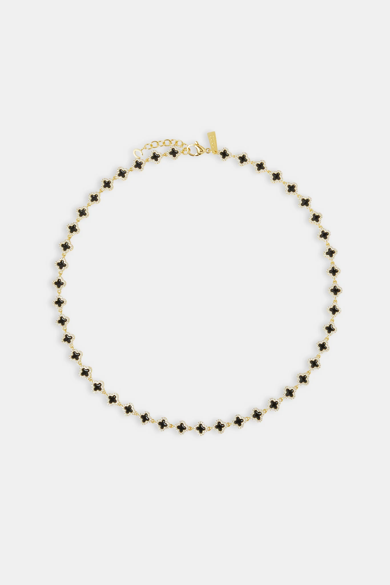 Black Enamel Motif Chain - 8mm - Image 4