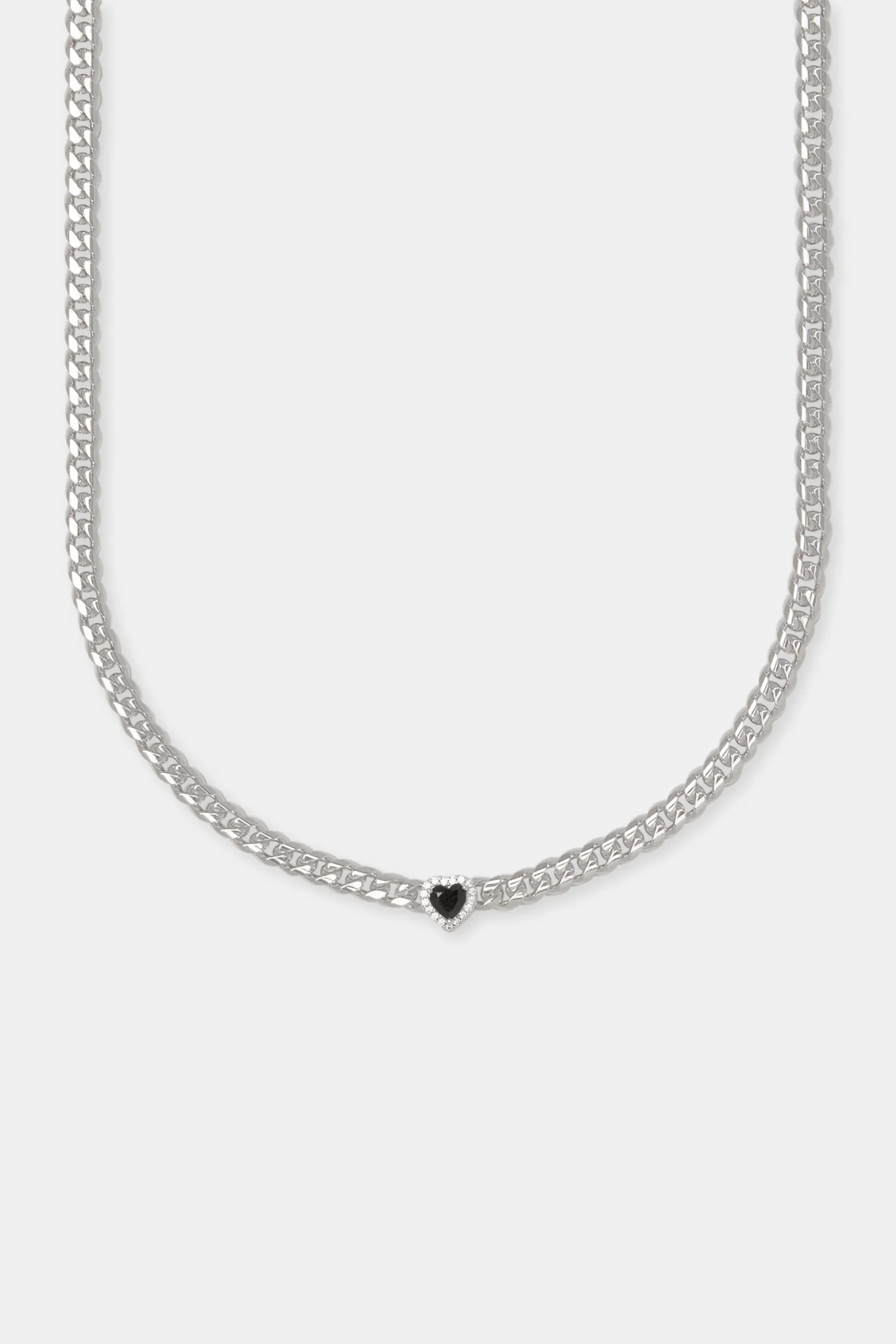 Black Heart Cuban Chain - 5mm - Image 2