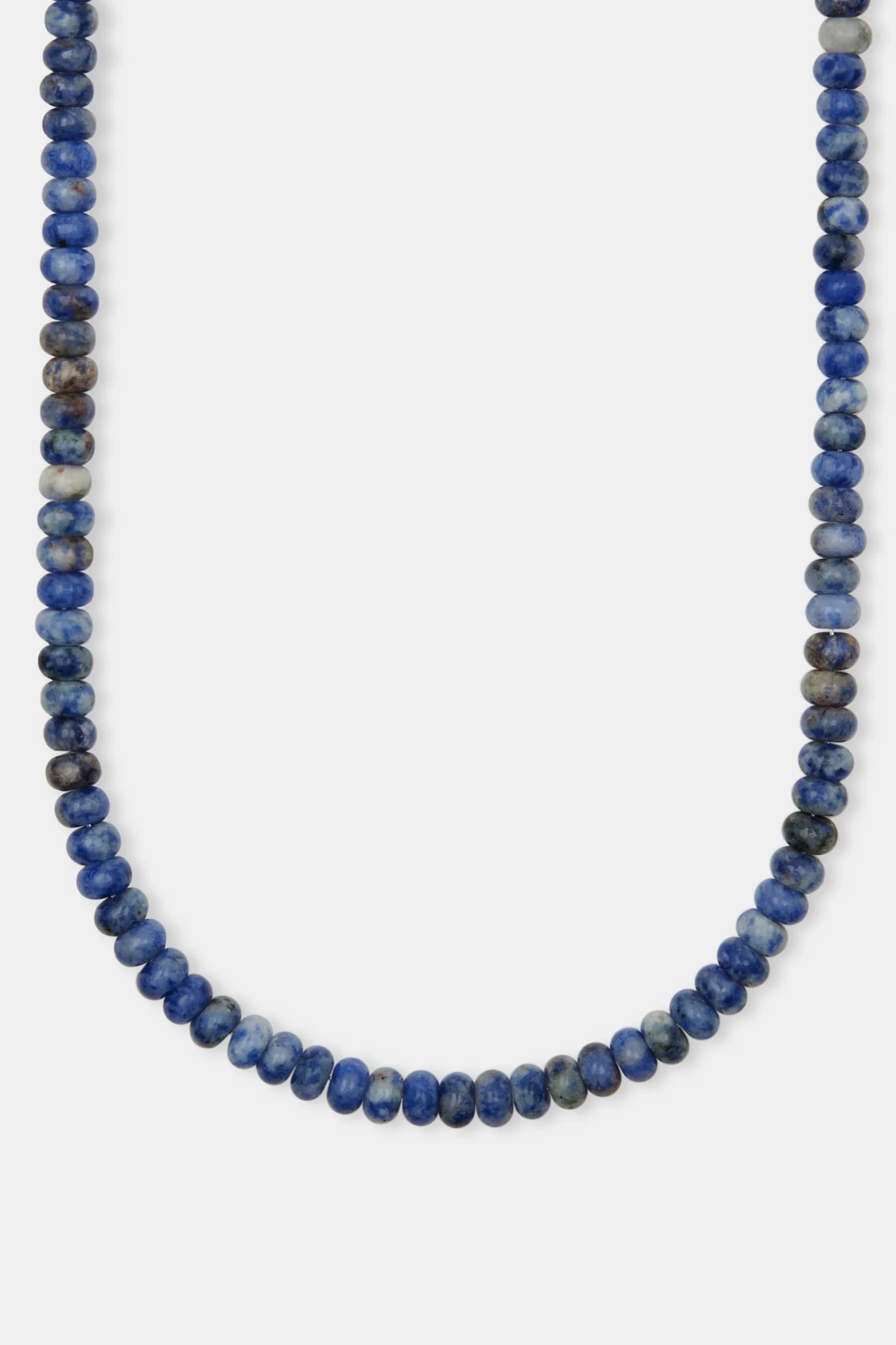 Blue Point Natural Stone Necklace - 6mm - Image 2
