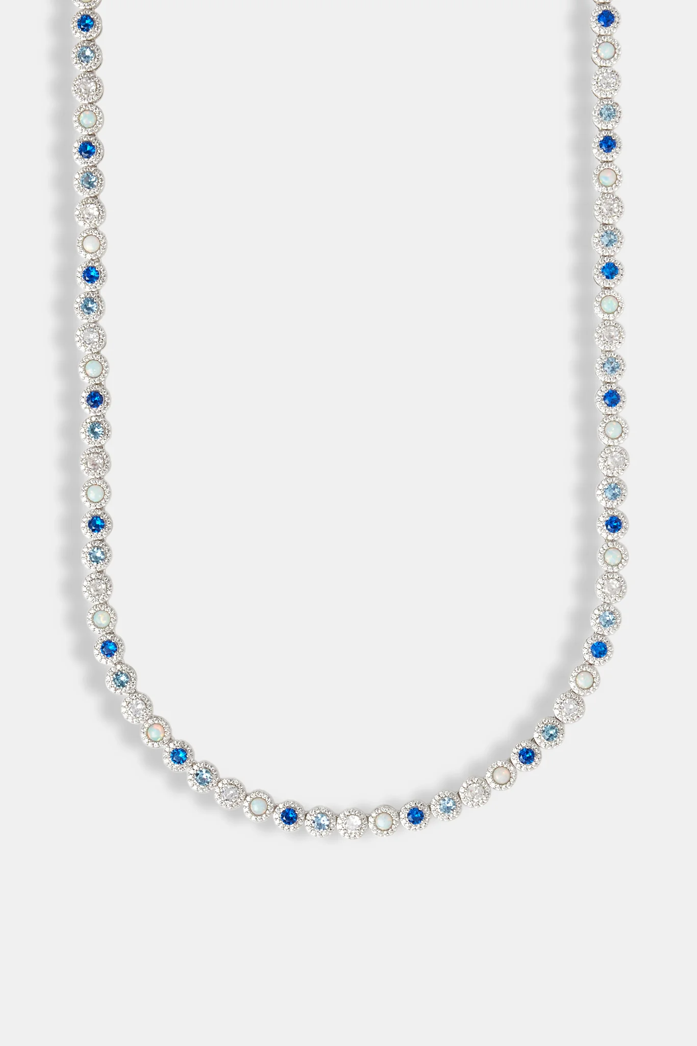 Blue CZ & Opal Chain - 6mm - Image 2