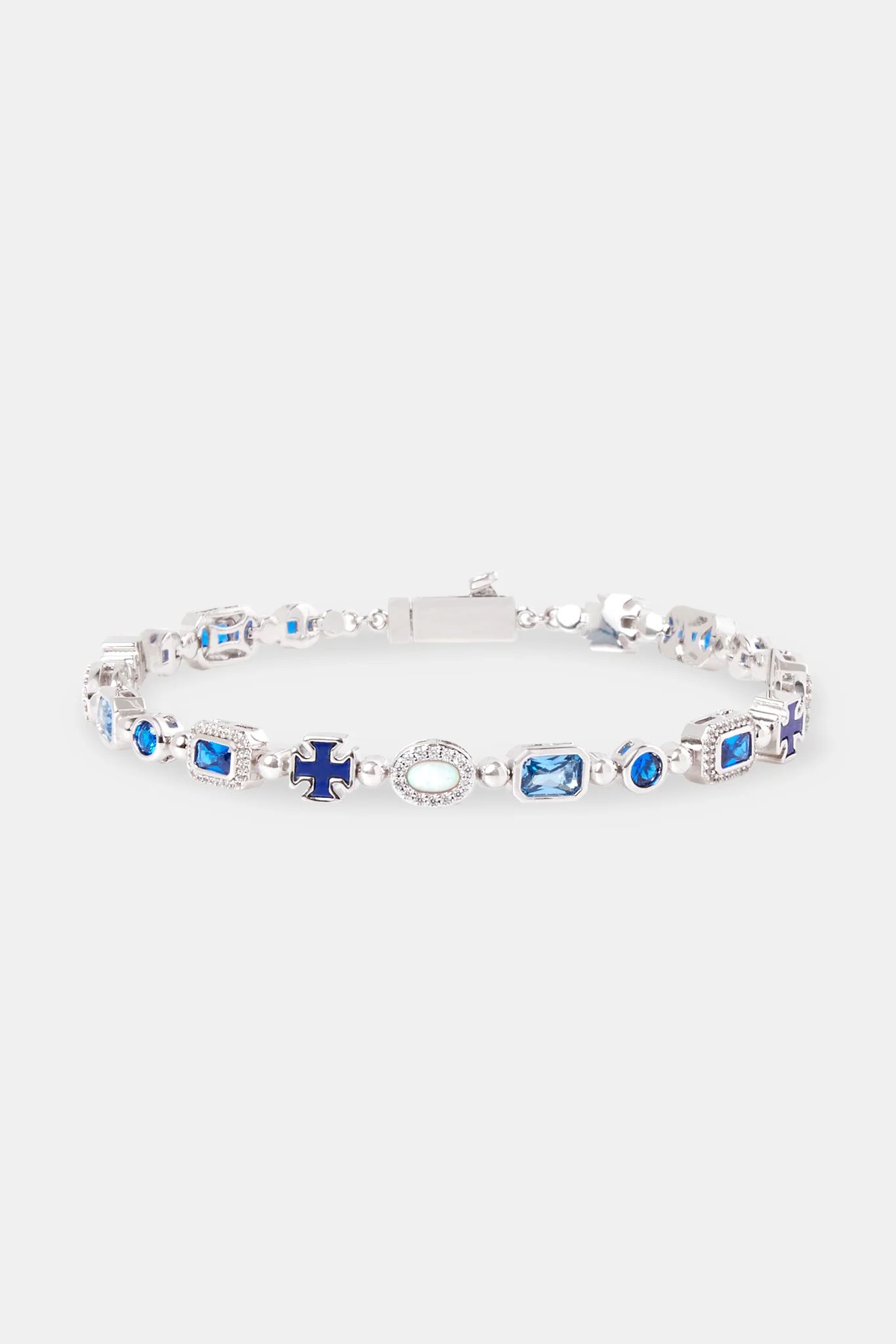 Blue Lapis Multi Gemstone Bracelet - 6mm - Image 2