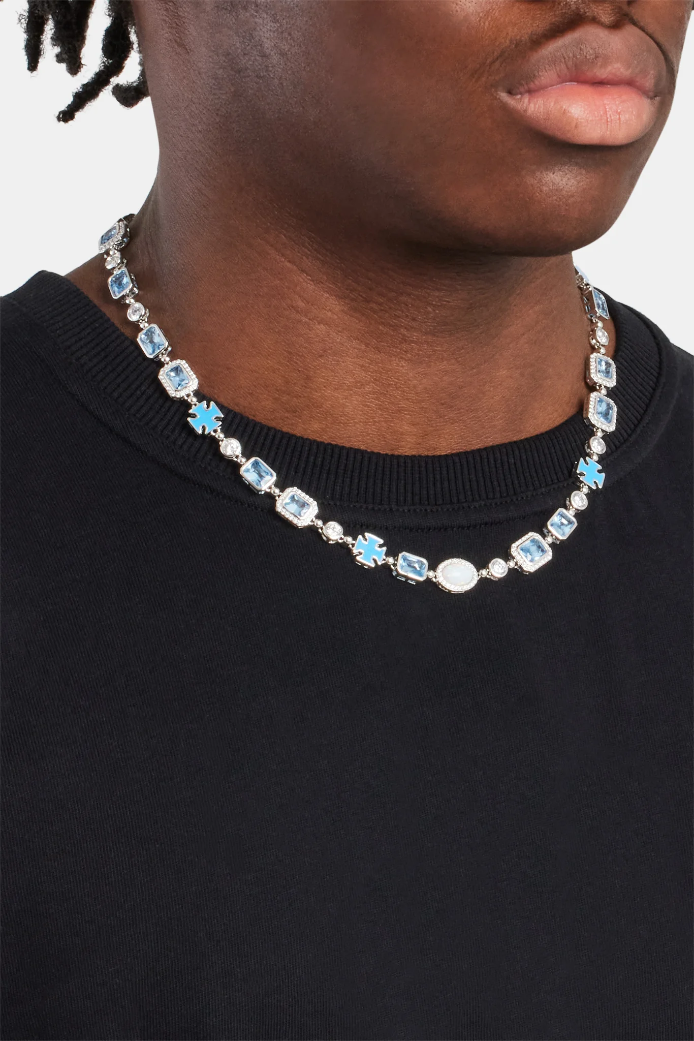 Blue Multi Gemstone Chain - Image 3