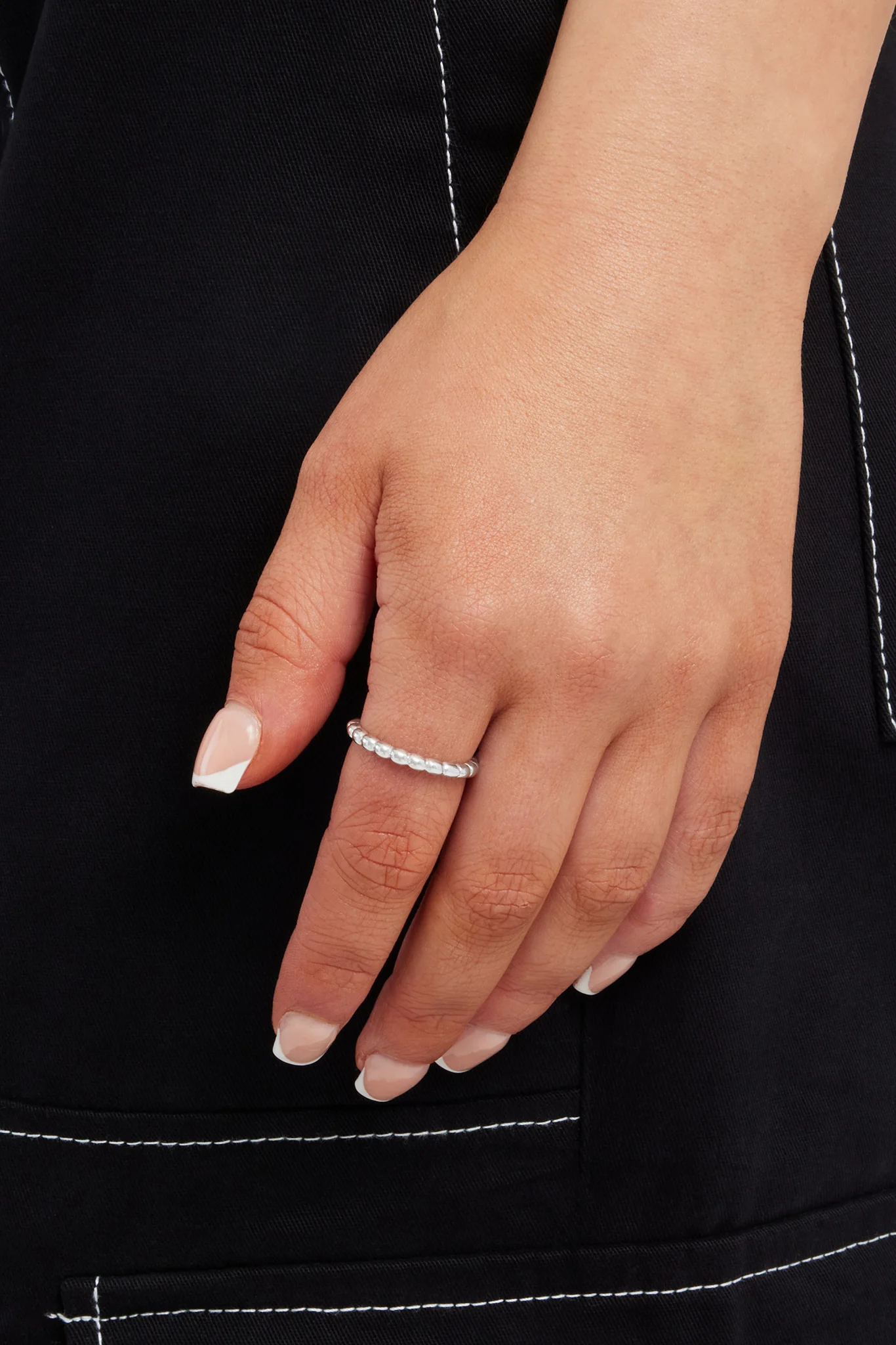 Bobble Textured Stacking Ring - 3mm - Image 2