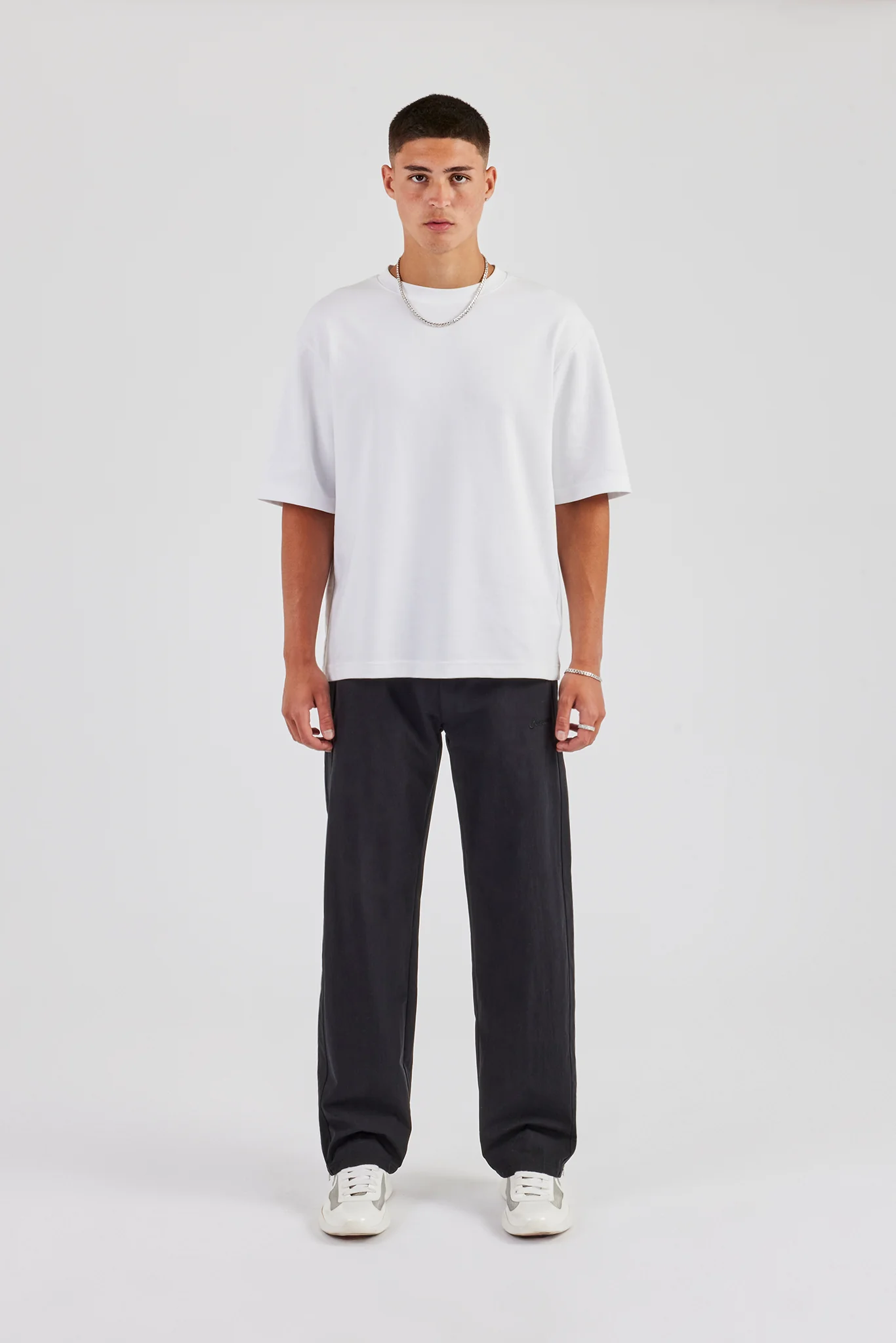 Bonded Nylon Track Pant - Black - Image 4