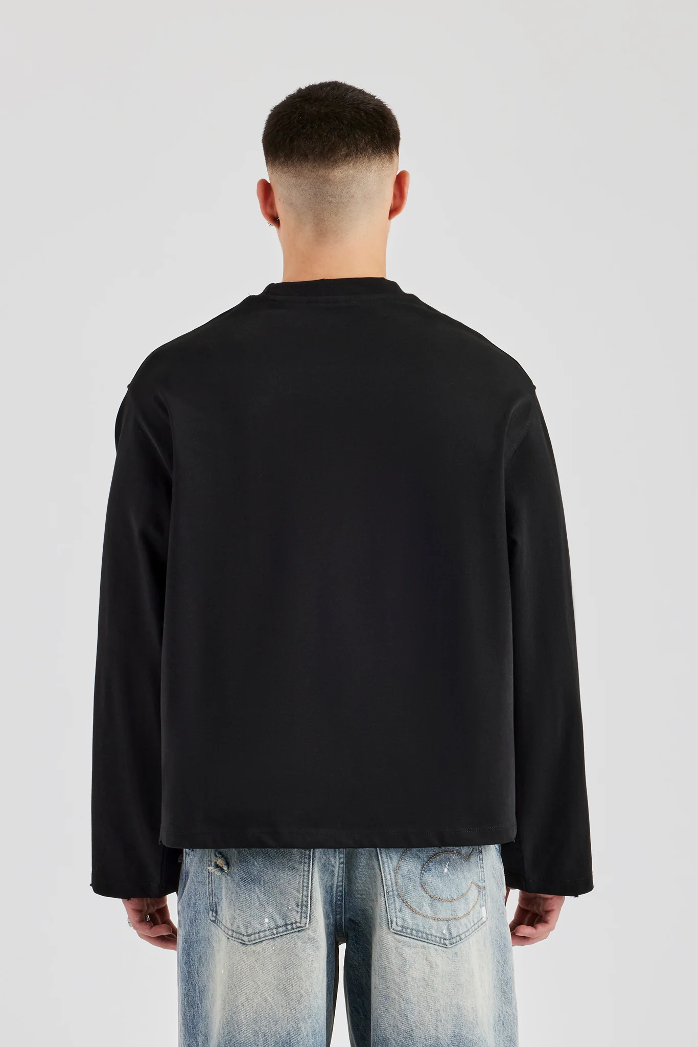 Long Sleeve T-Shirt - Black - Image 4