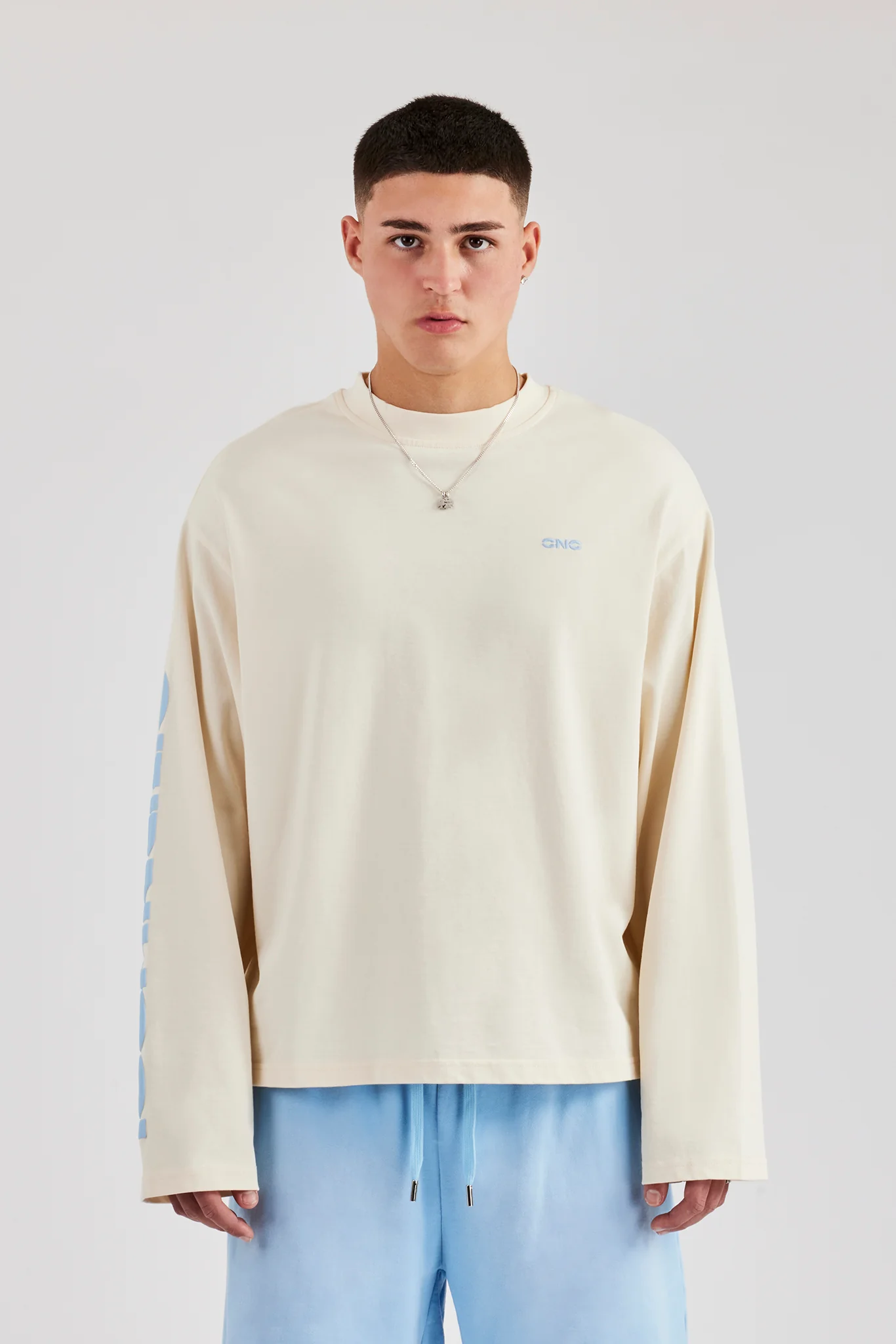 Sleeve Printed Long Sleeve T-Shirt - Image 5