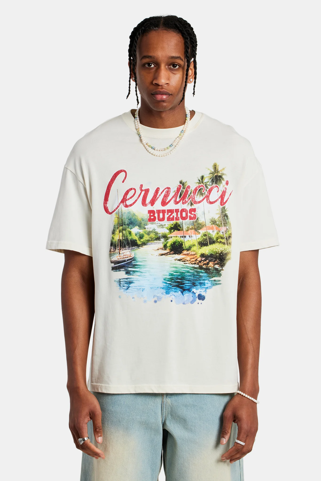 Buzios Oversized T-Shirt - Off White - Image 2