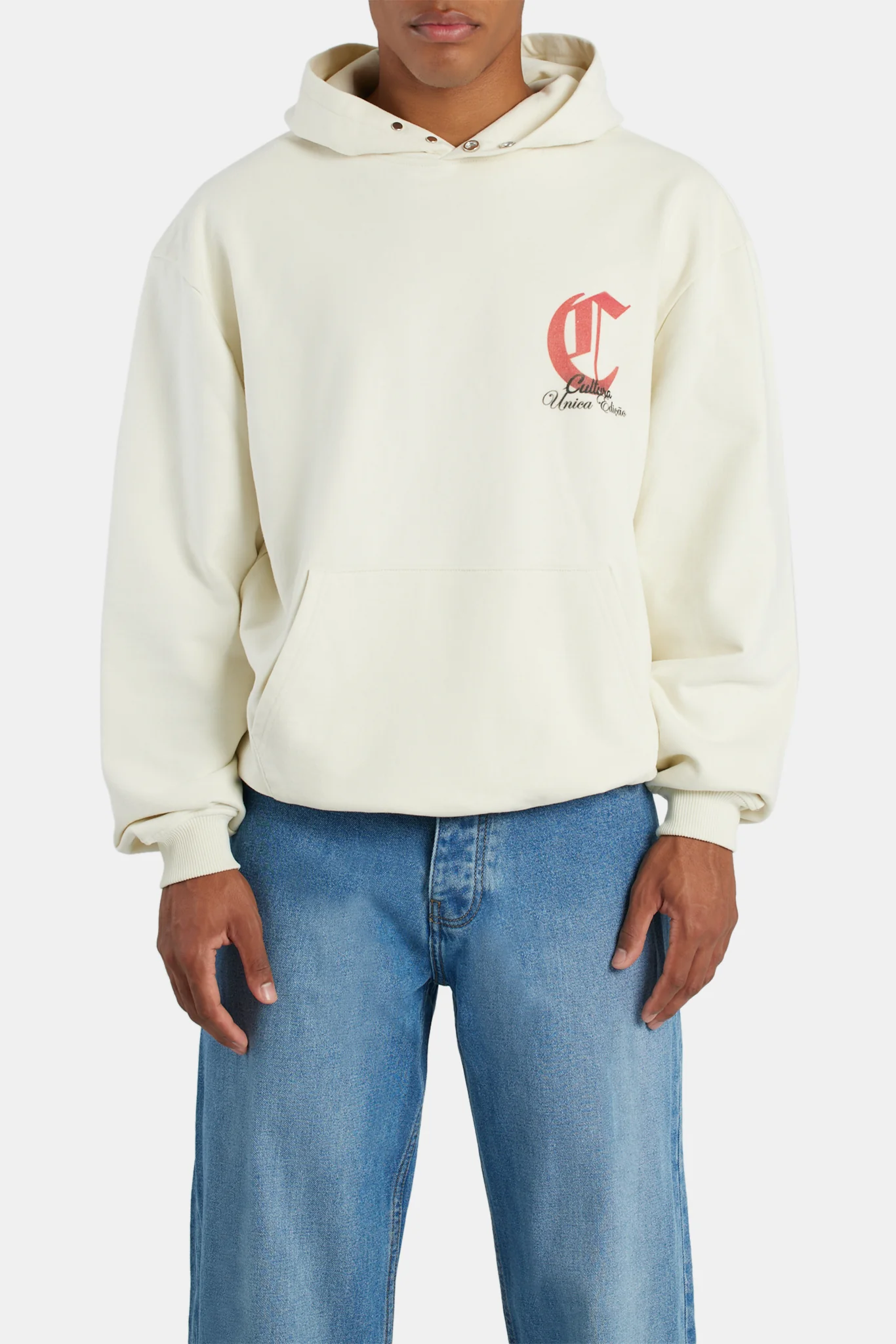 C Cherub Graphic Hoodie - Ecru - Image 4