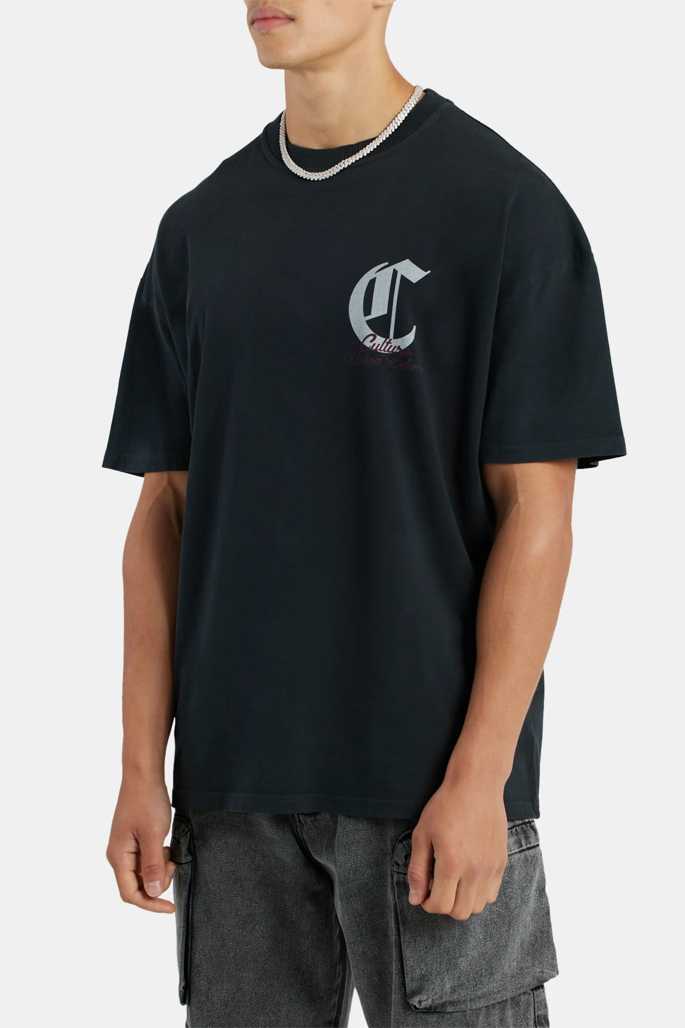 C Cherub Graphic Oversized T-Shirt - Vintage Wash - Image 4