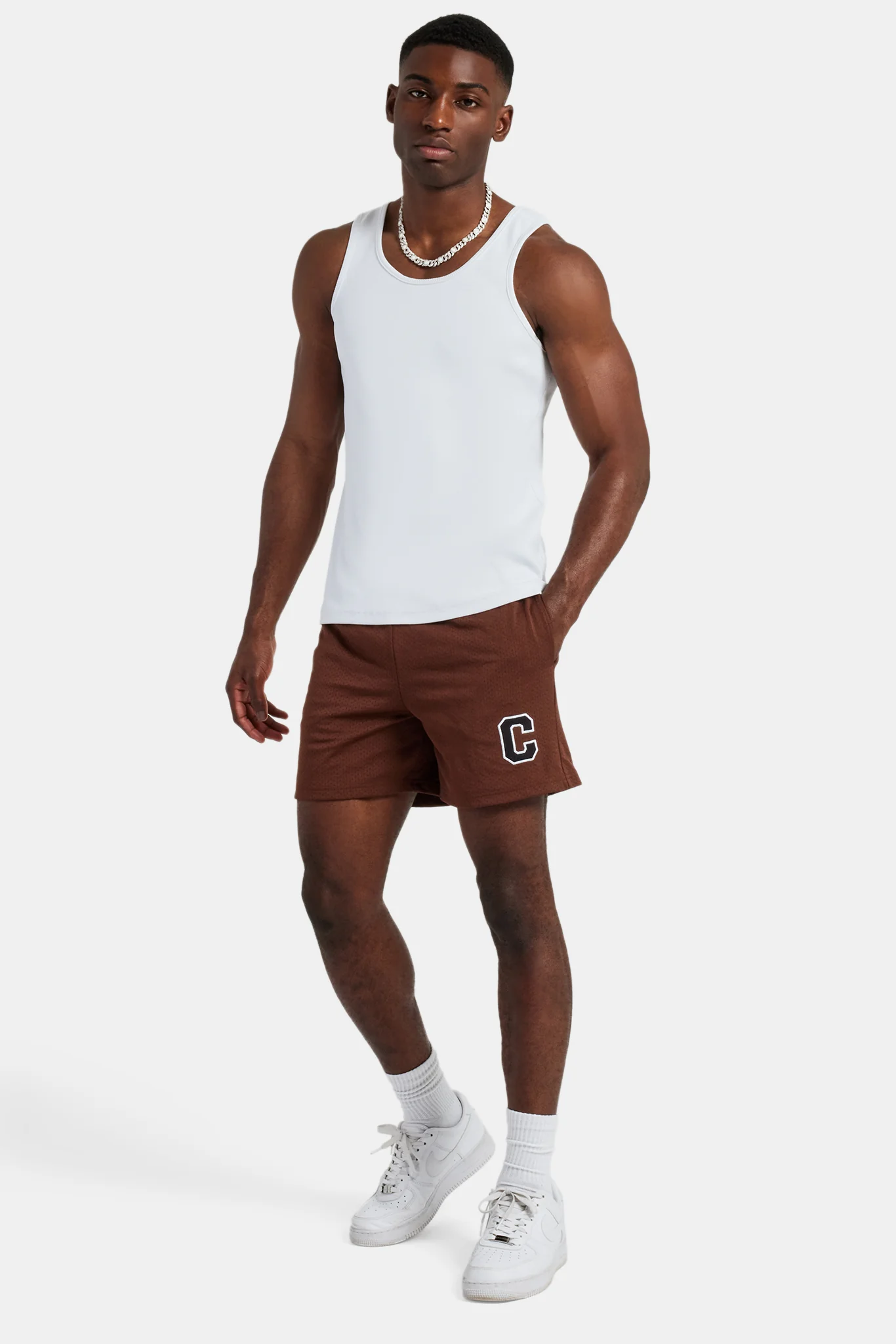 C Mesh Shorts - Chocolate - Image 2