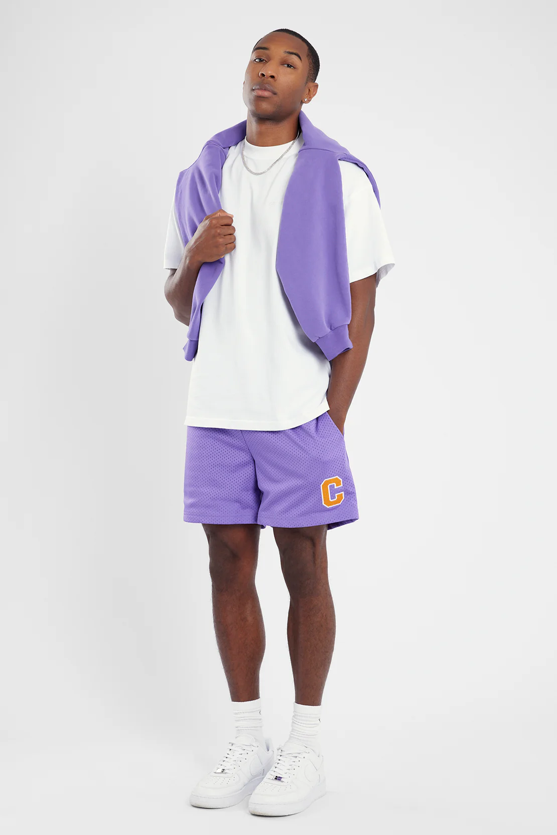 C Mesh Shorts - Purple - Image 3