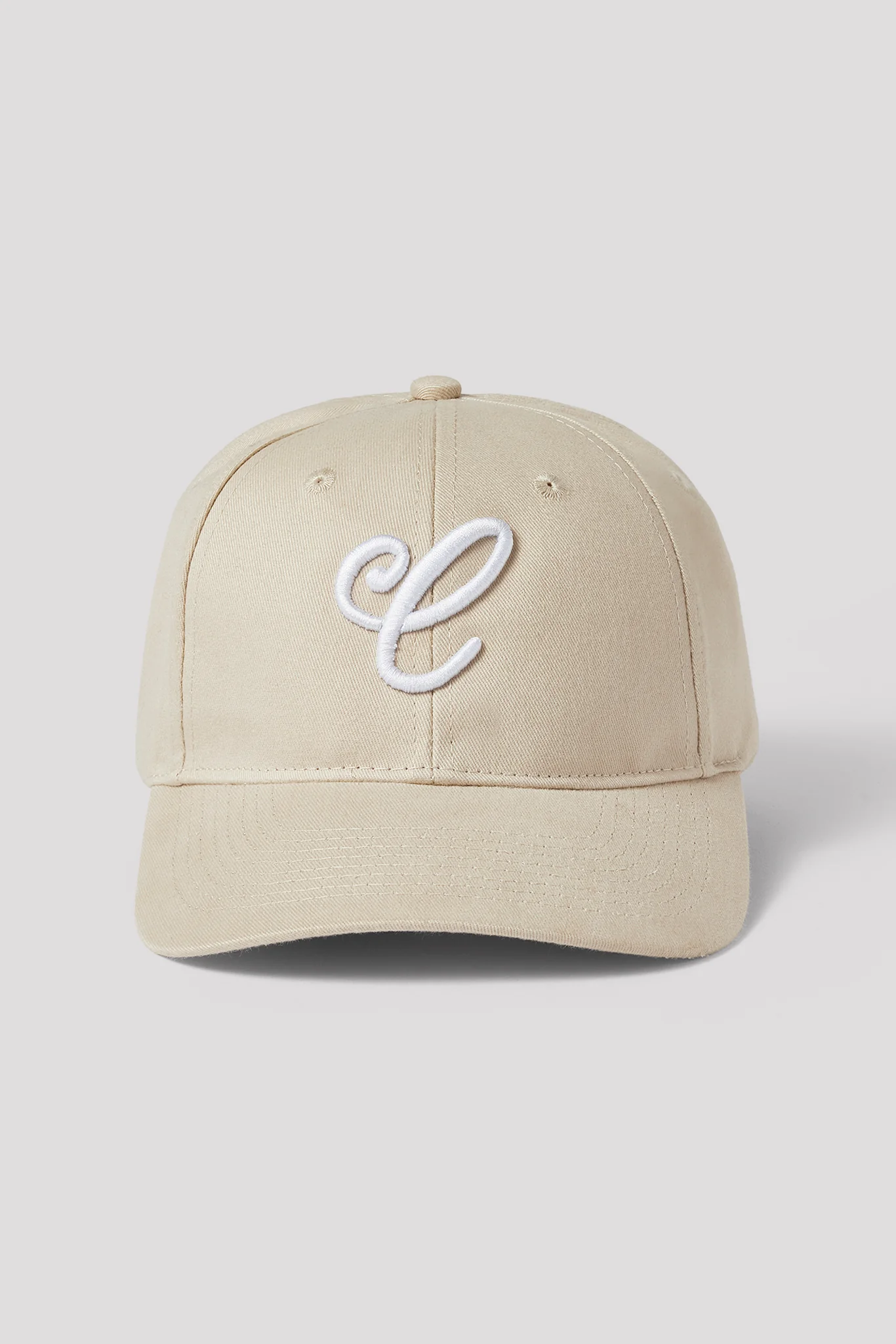 C Script Embroidered Cap - Stone - Image 2