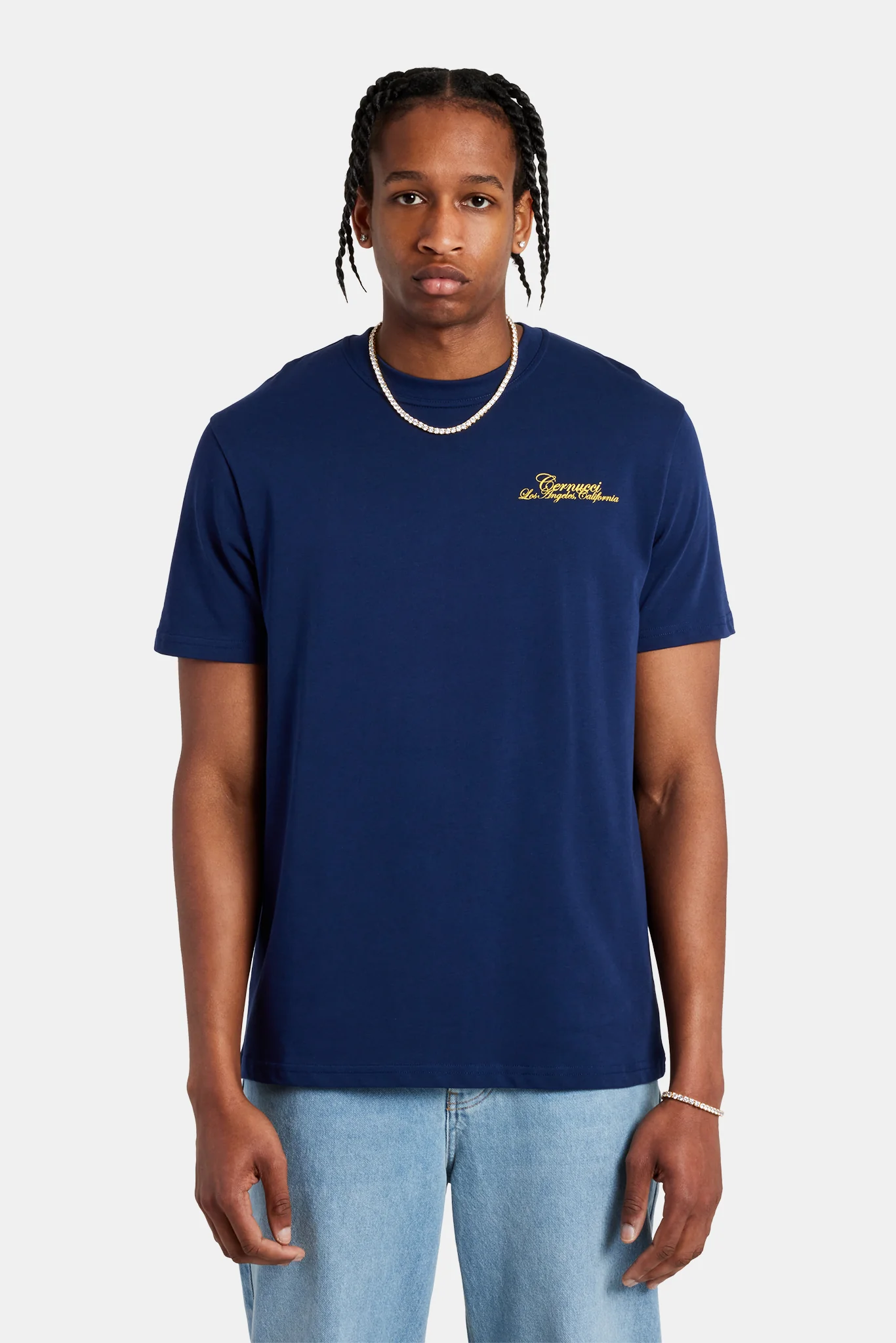 California Text T-Shirt - Navy - Image 3