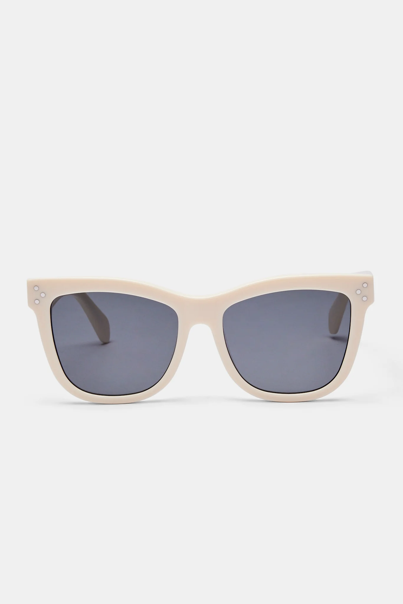 Cat Eye Acetate Sunglasses - Ecru - Image 3