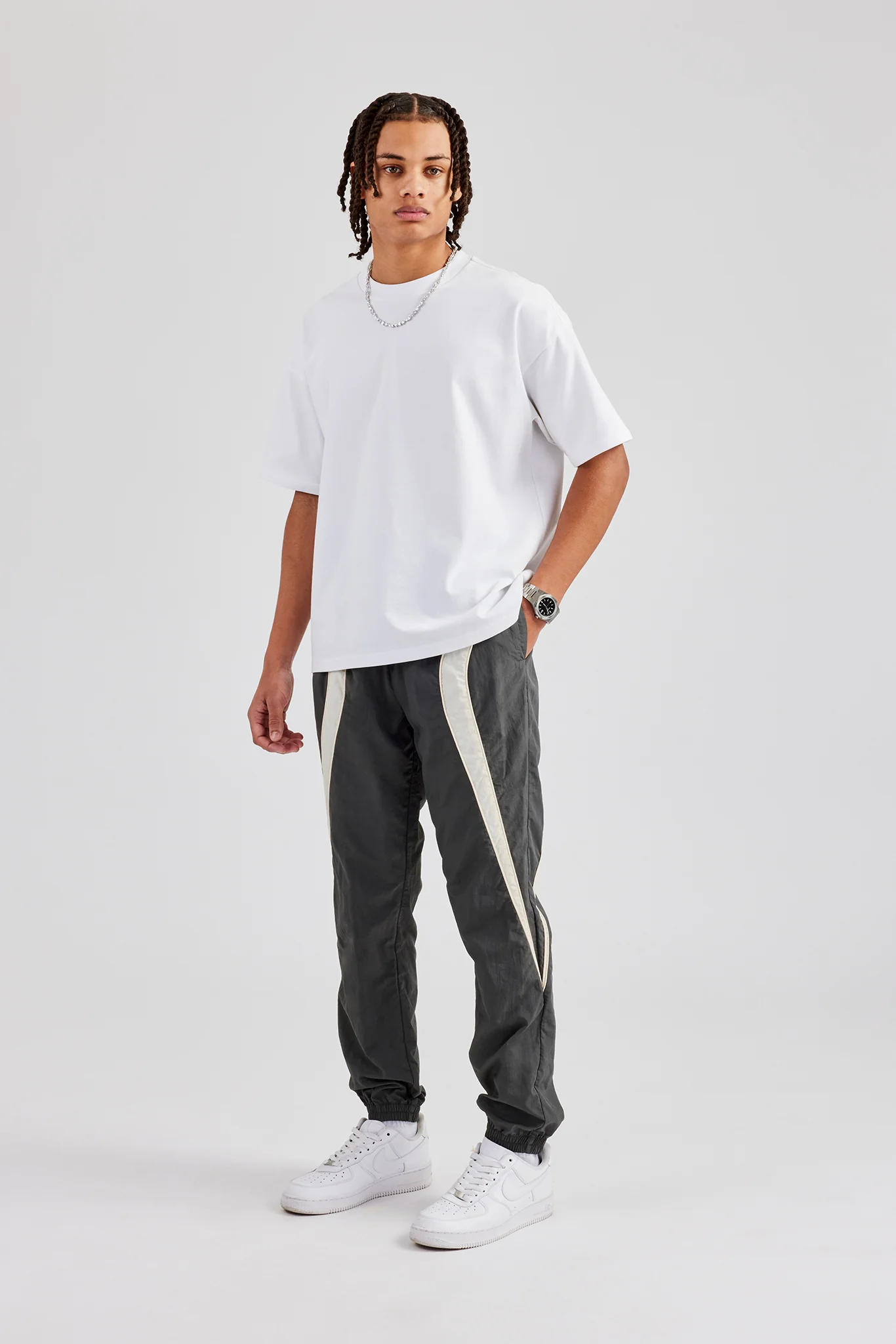 CCC Nylon Cuffed Jogger - Charcoal - Image 3