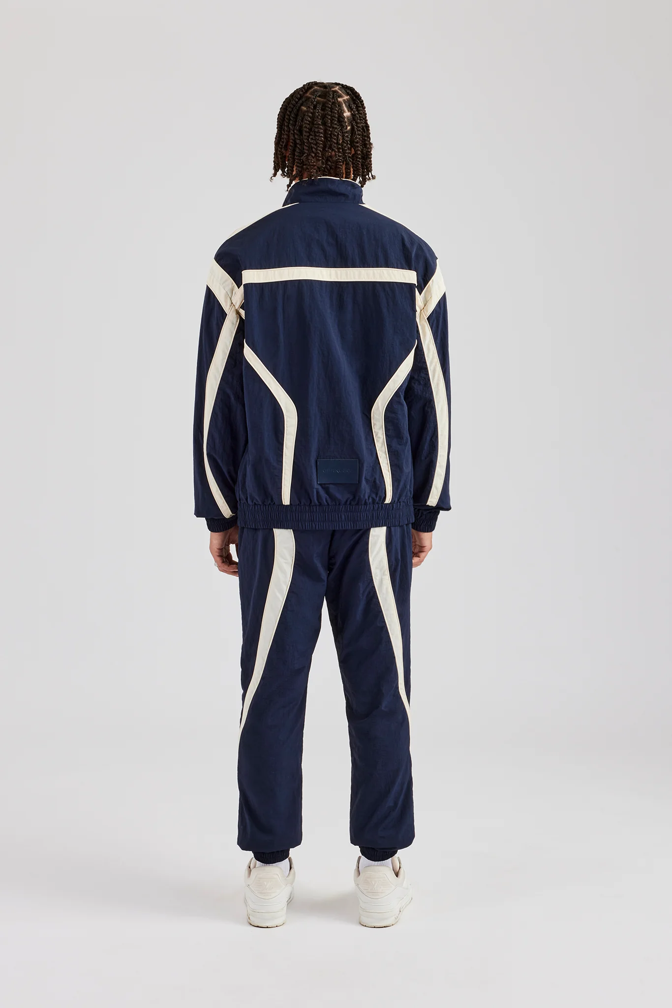 CCC Nylon Zip Through Tracksuit - Navy Blue - Image 3