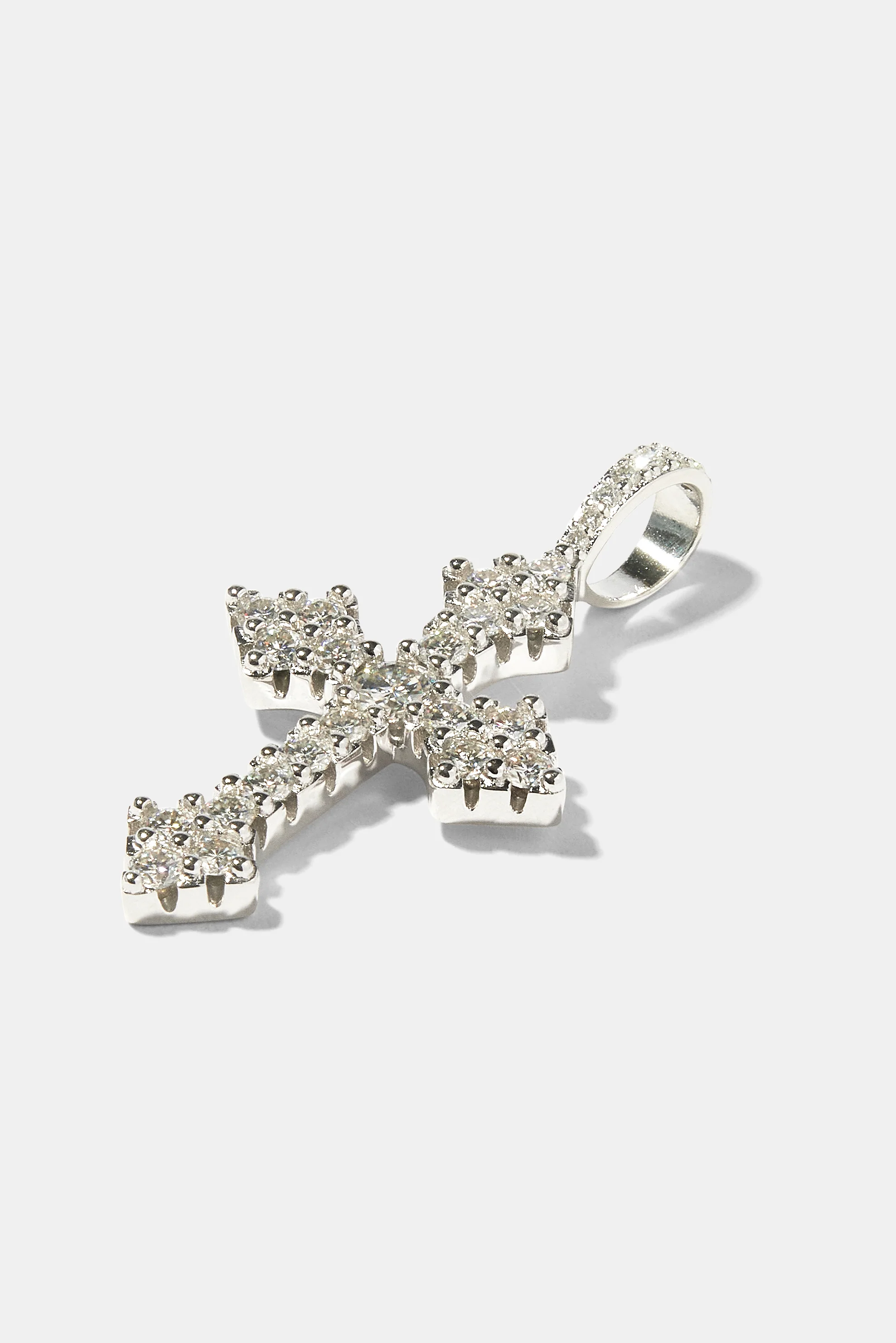 Moissanite Celtic Cross Pendant - 35mm - Image 3