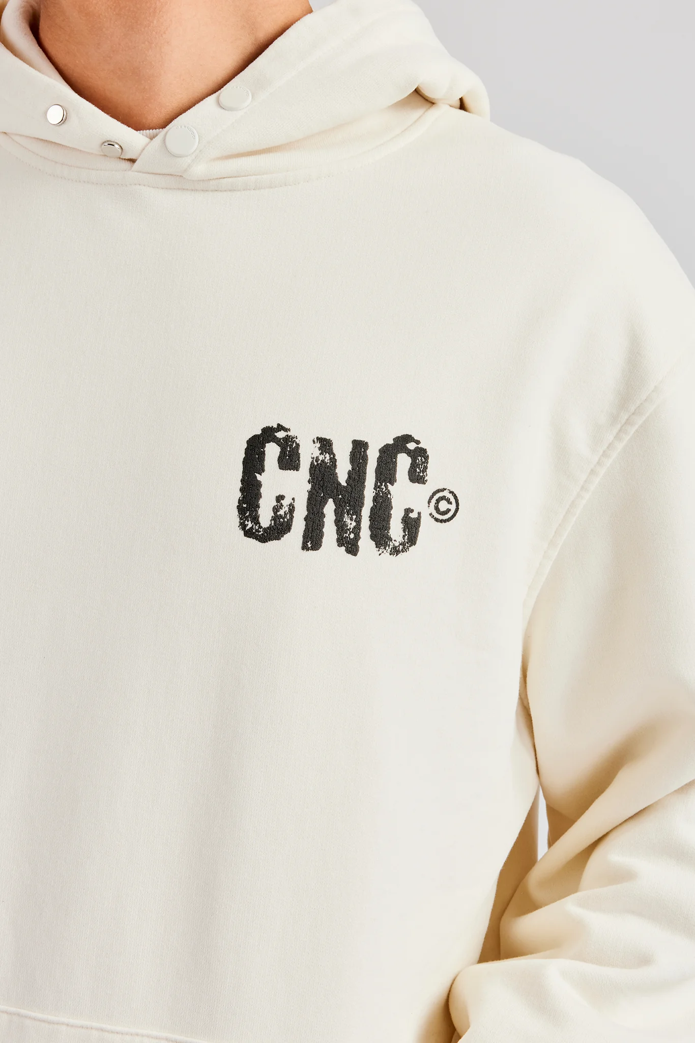 Cernucci 17 Studios Oversized Hoodie - Off White - Image 3