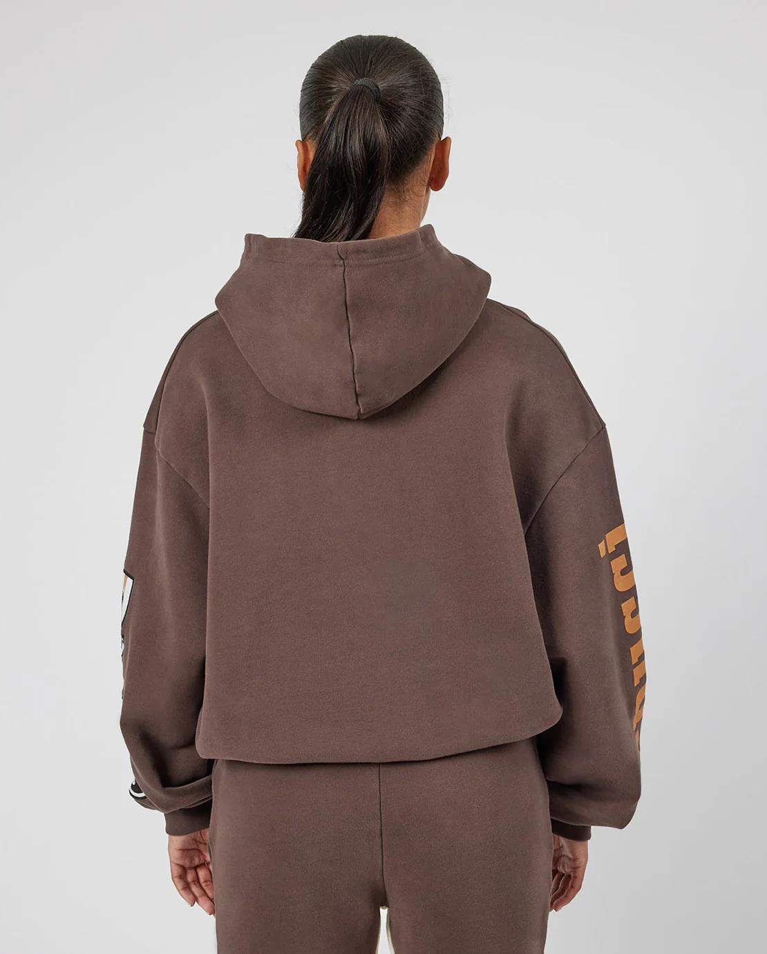 Cernucci Badge Logo Hoodie - Chocolate - Image 3