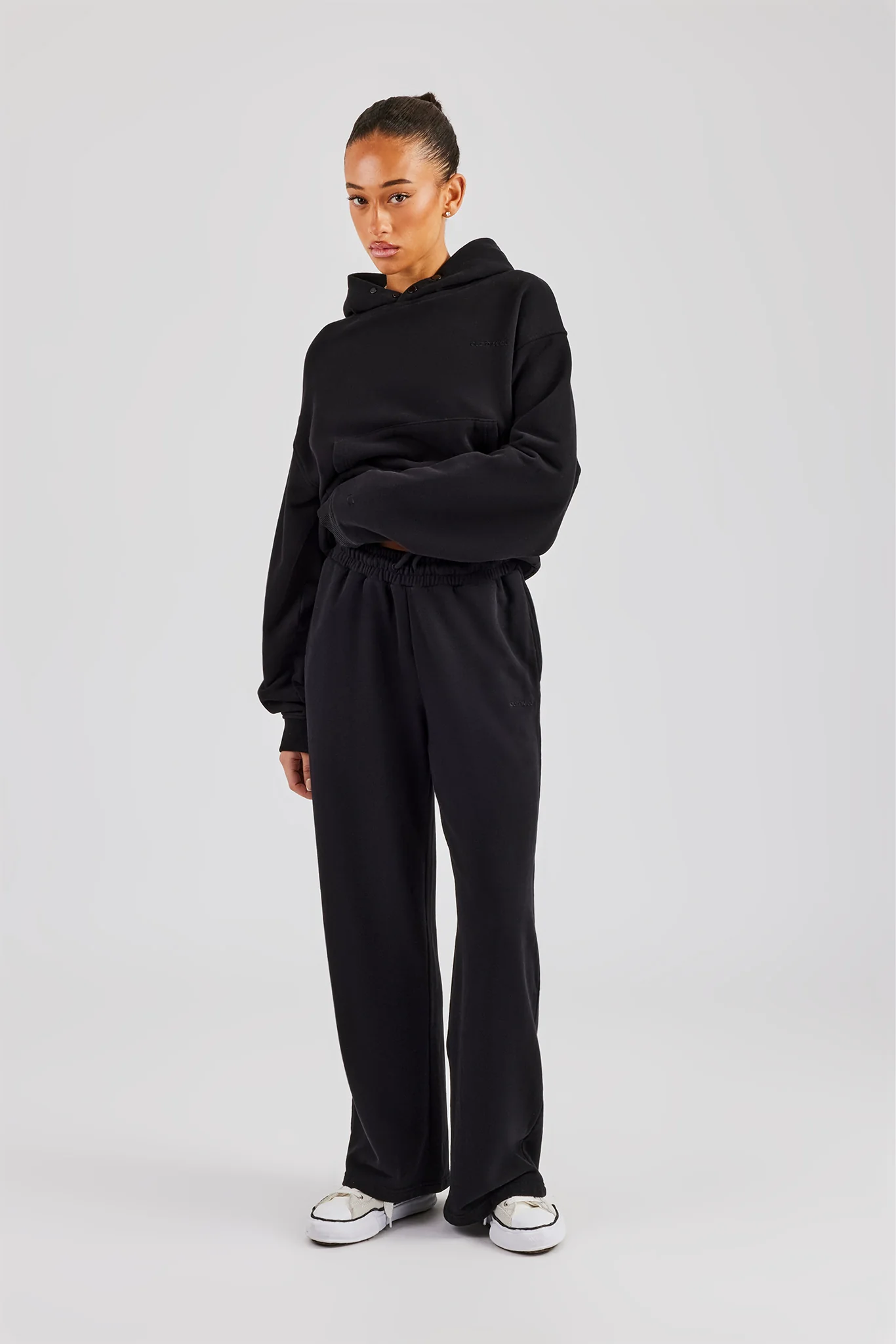 Cernucci Boxy Hoodie - Black - Image 3