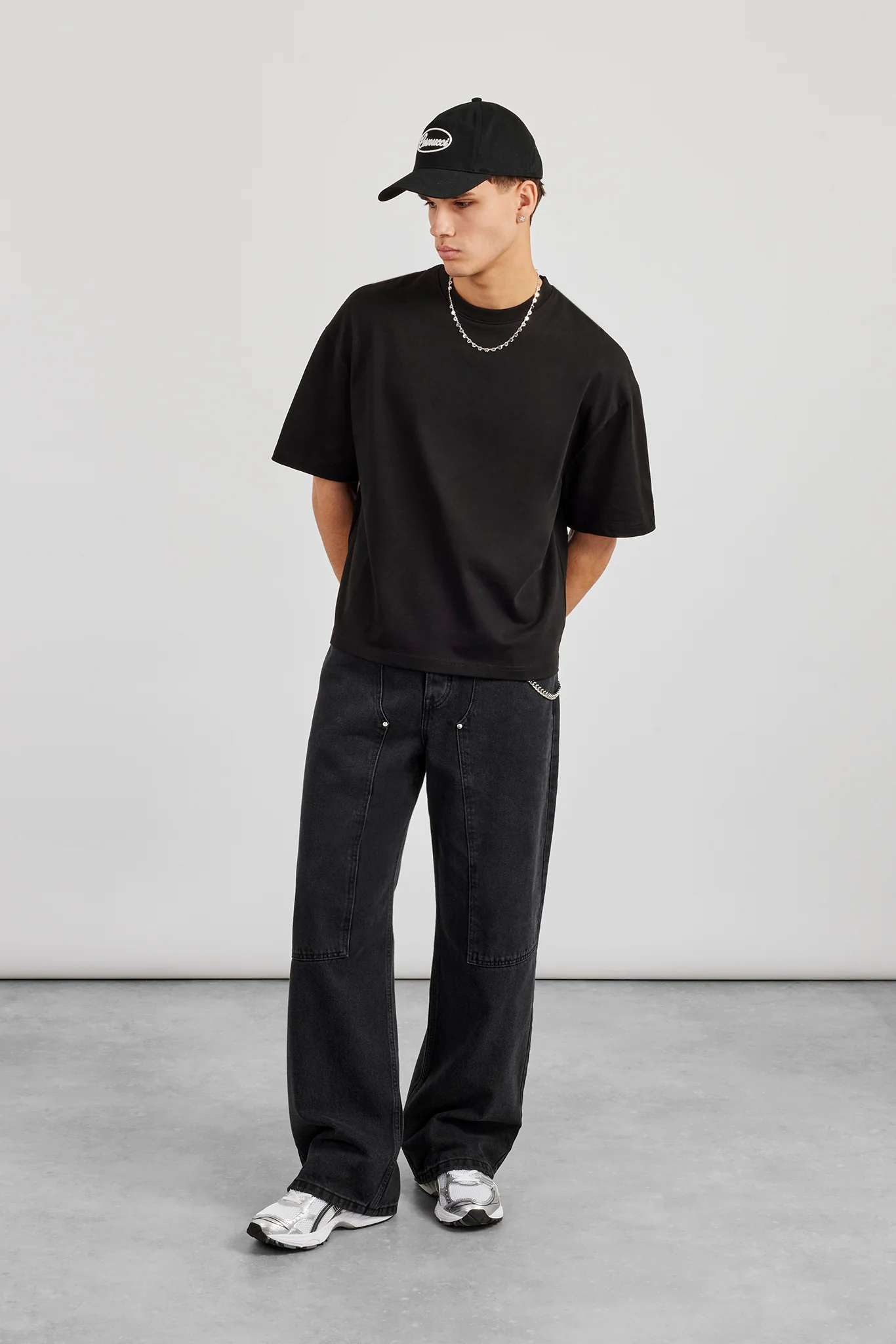 Cernucci Boxy T-Shirt - Black - Image 2