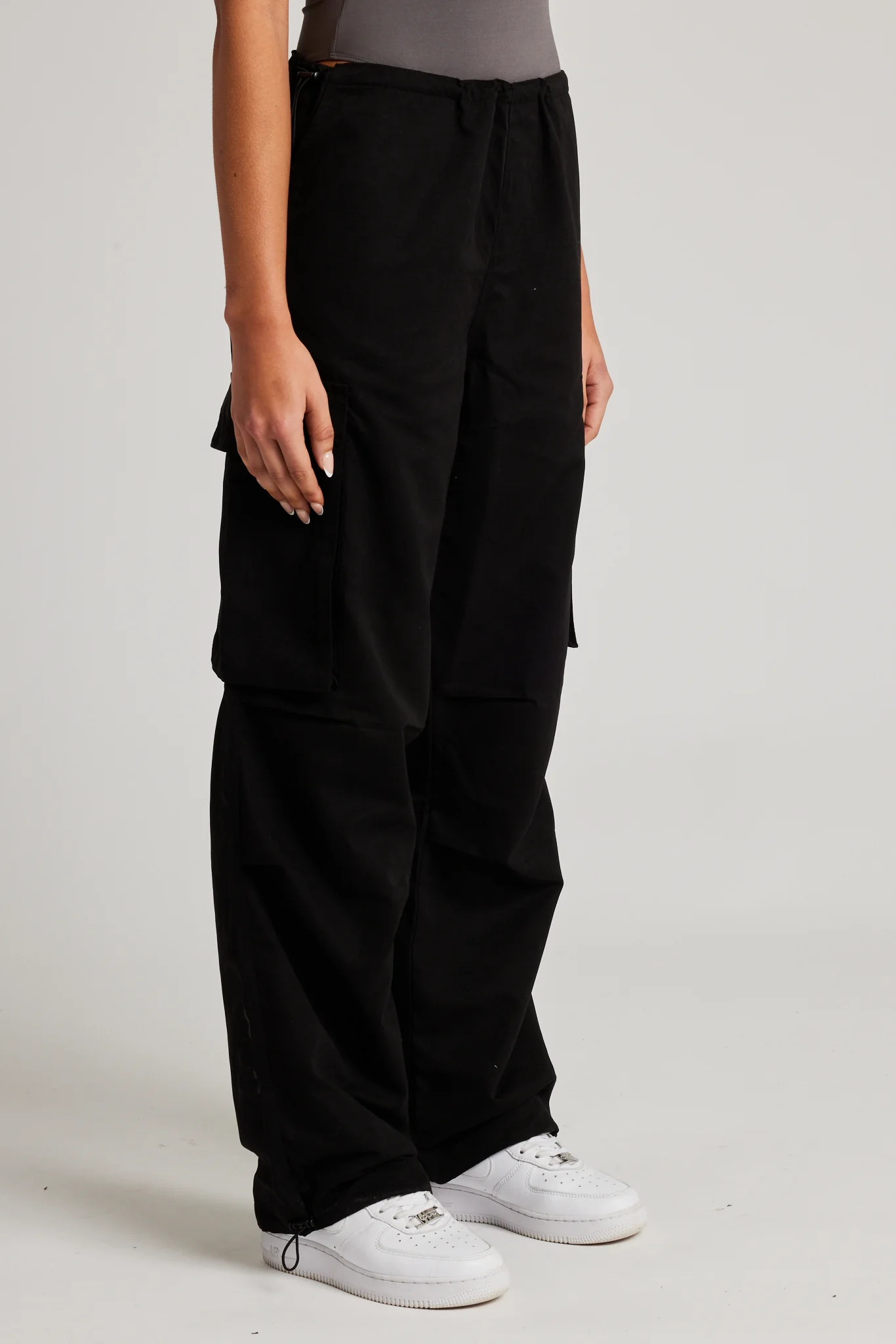 Cernucci Cargo Parachute Trouser - Black - Image 3