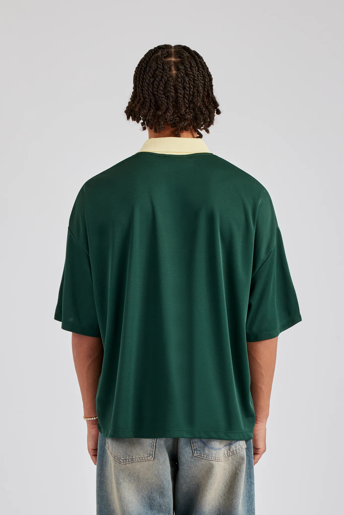 Cernucci Contrast Football Top - Green - Image 4