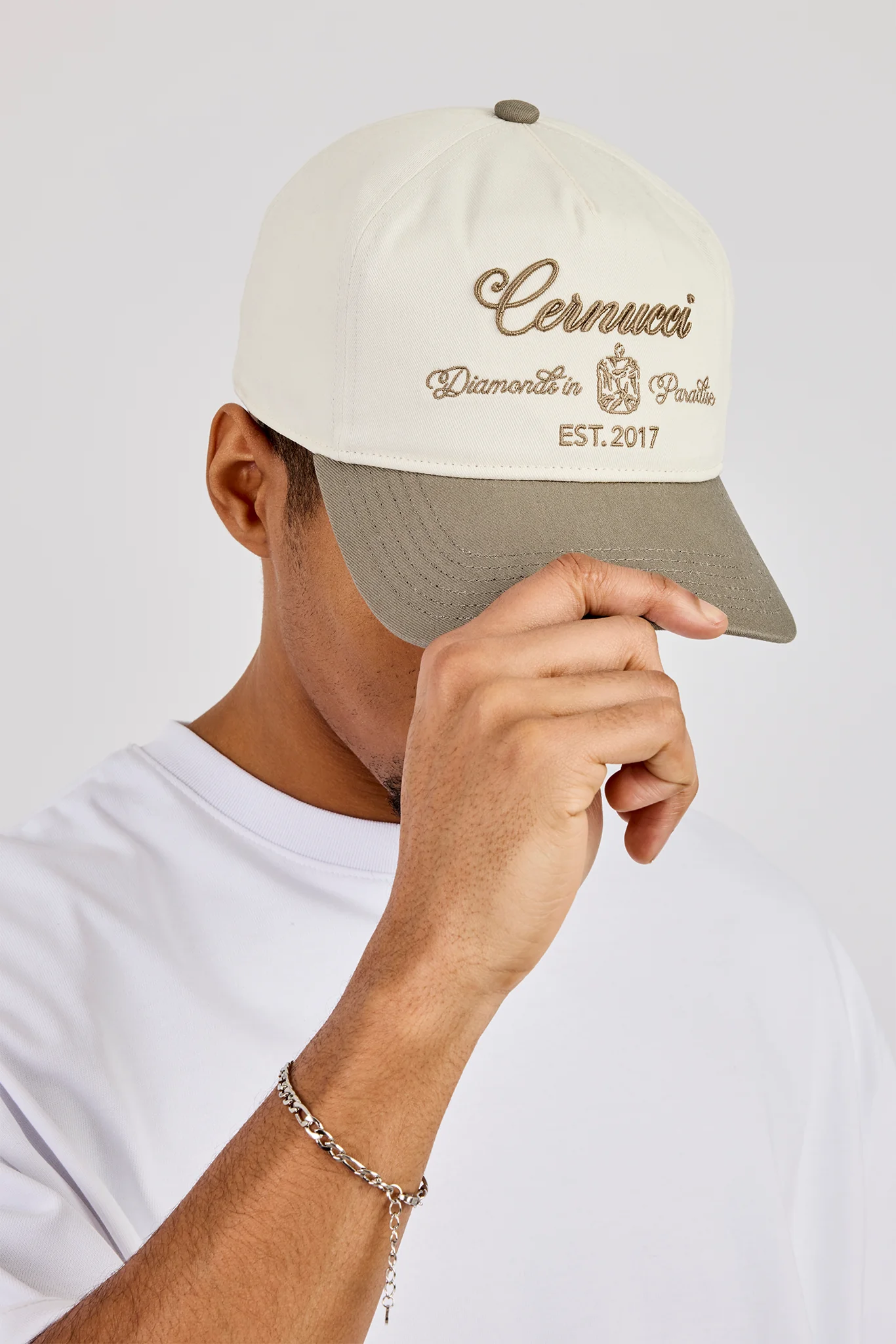 Cernucci Diamonds Cap - Off White - Image 2