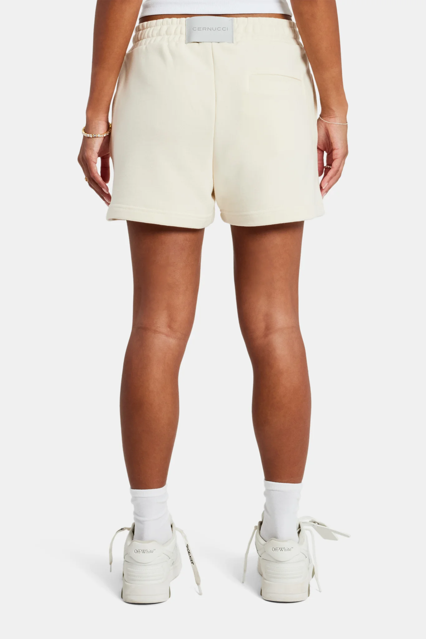 Cernucci Embroidered Shorts - Ecru - Image 5