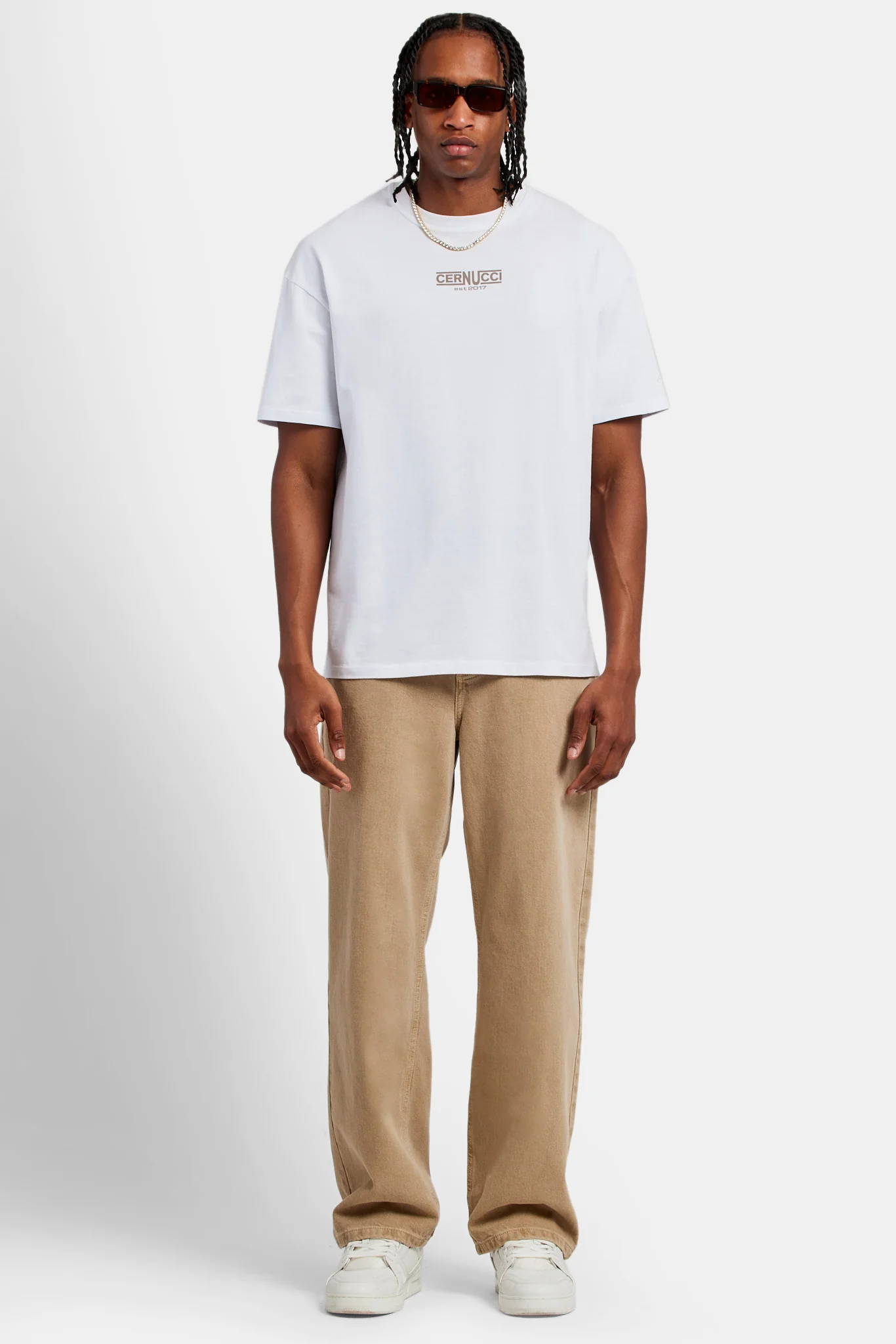 Cernucci Est 17 Oversized T-Shirt - White - Image 4
