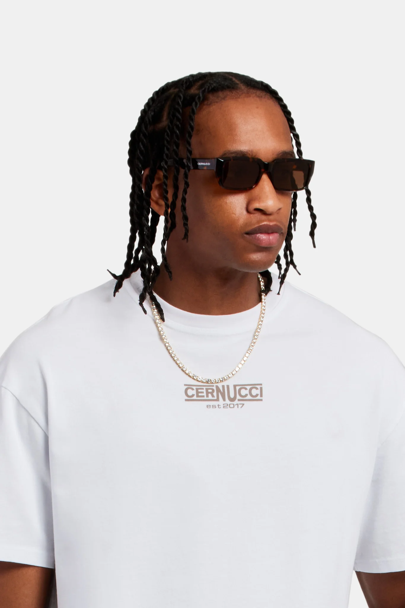 Cernucci Est 17 Oversized T-Shirt - White - Image 5