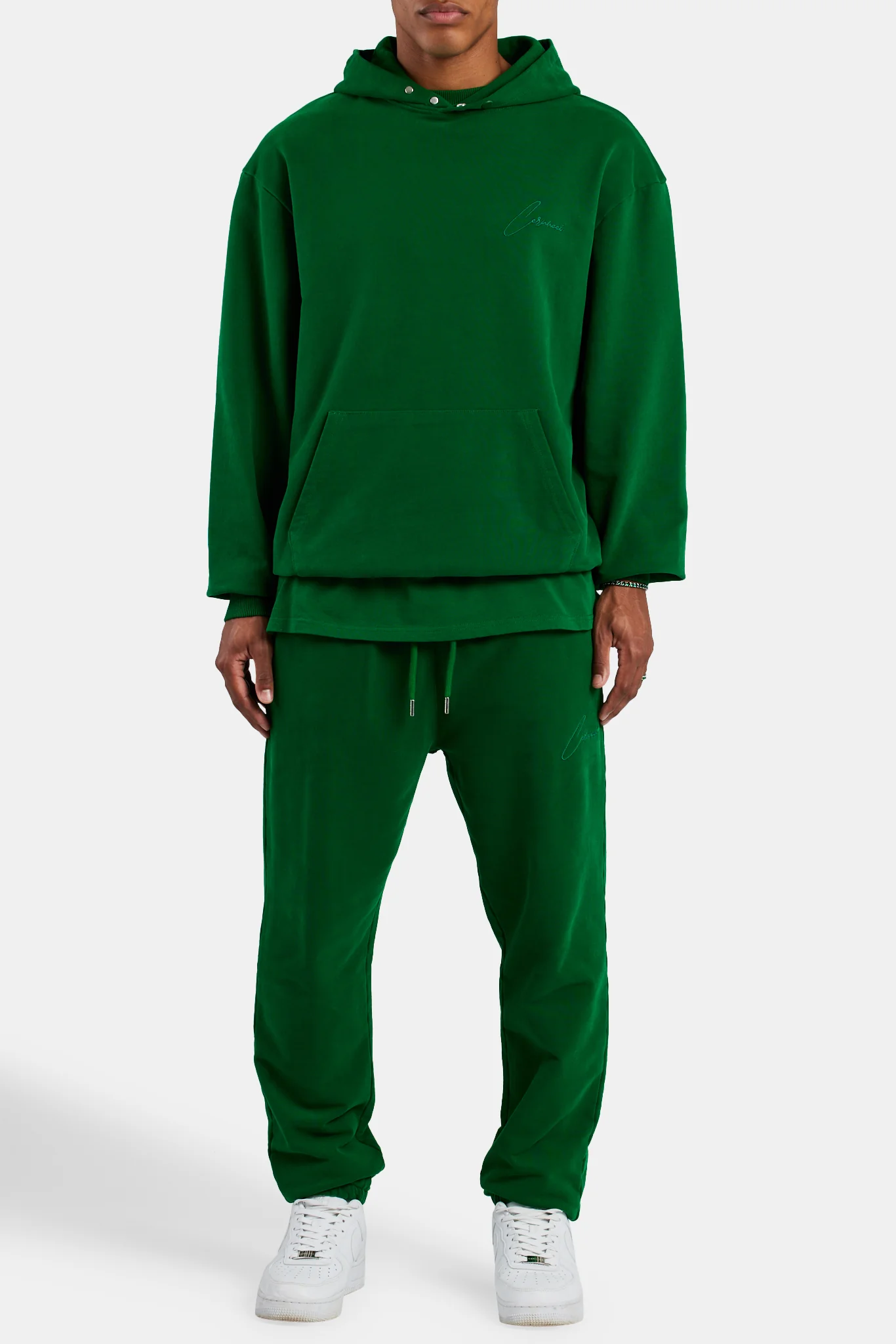 Cernucci Font Hoodie - Dark Green - Image 2
