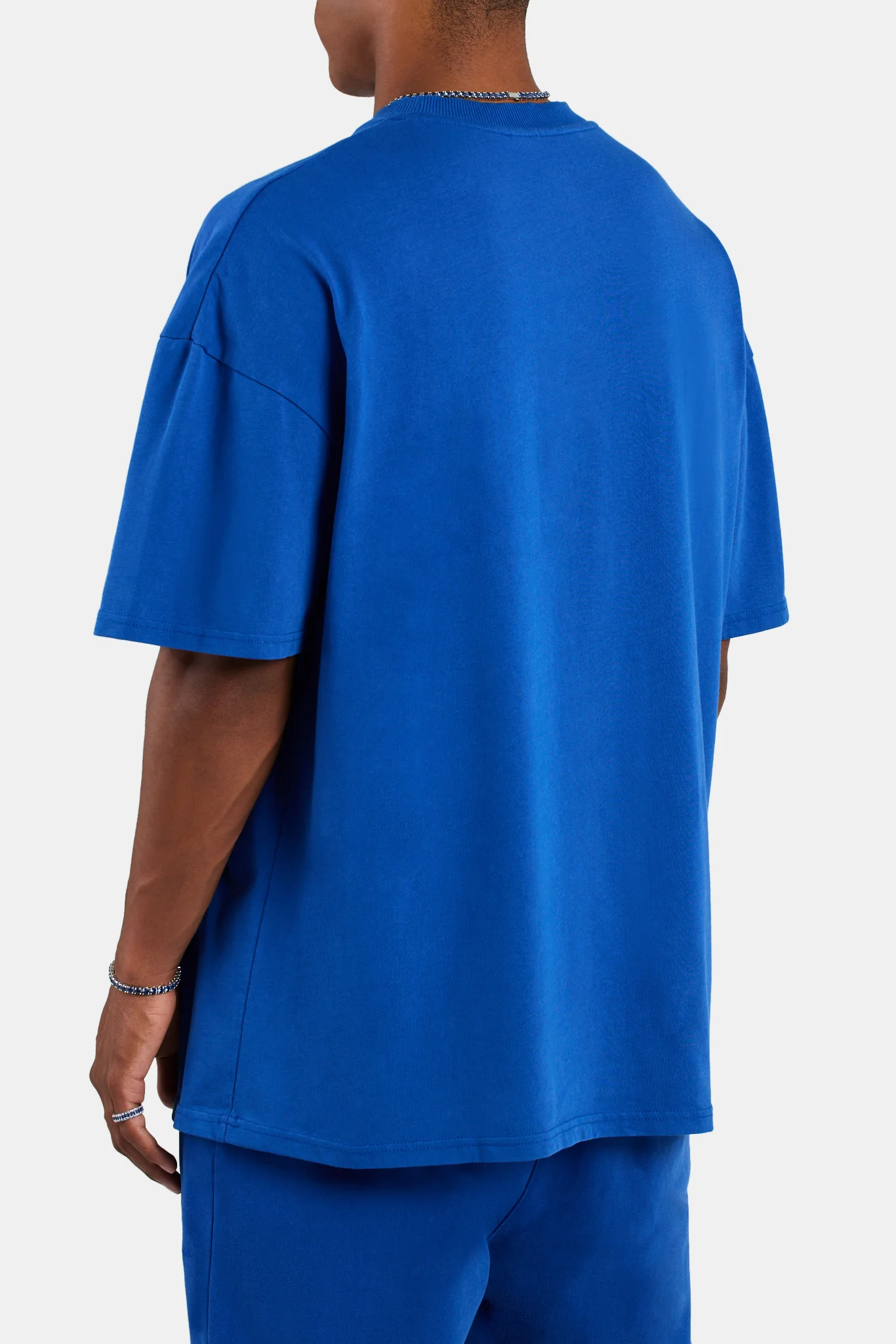 Cernucci Font Oversized T-Shirt - Cobalt - Image 3