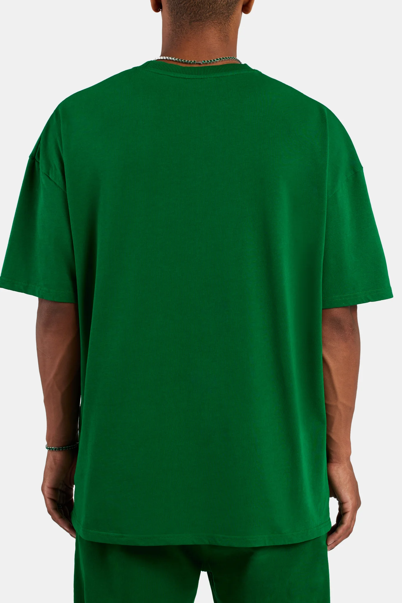 Cernucci Font Oversized T-Shirt - Dark Green - Image 3