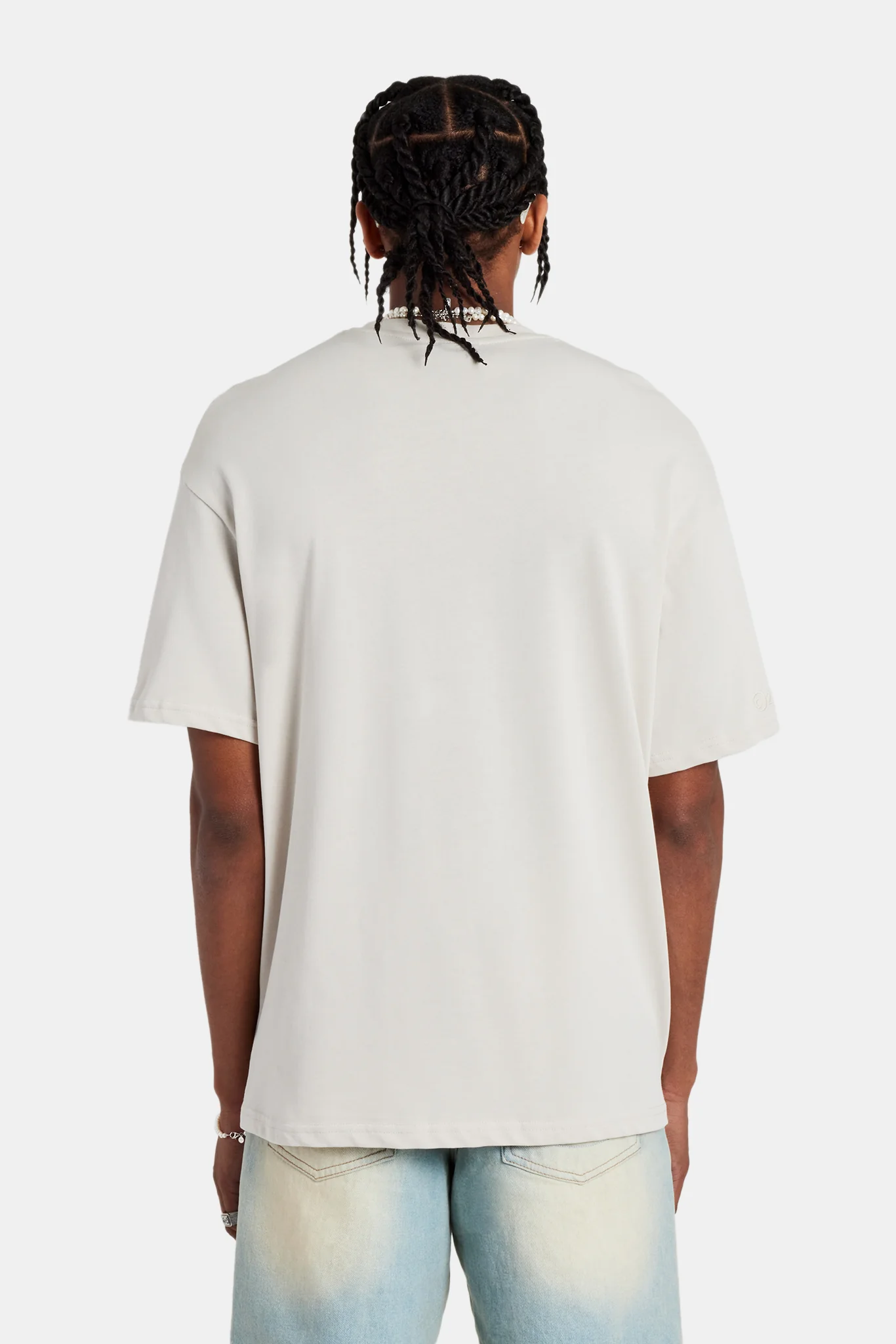 Cernucci Front Text Oversized T-Shirt - Stone - Image 3