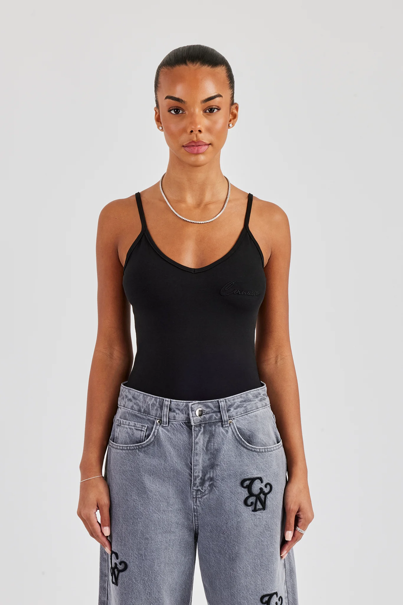 Cernucci Jersey Bodysuit - Black - Image 3