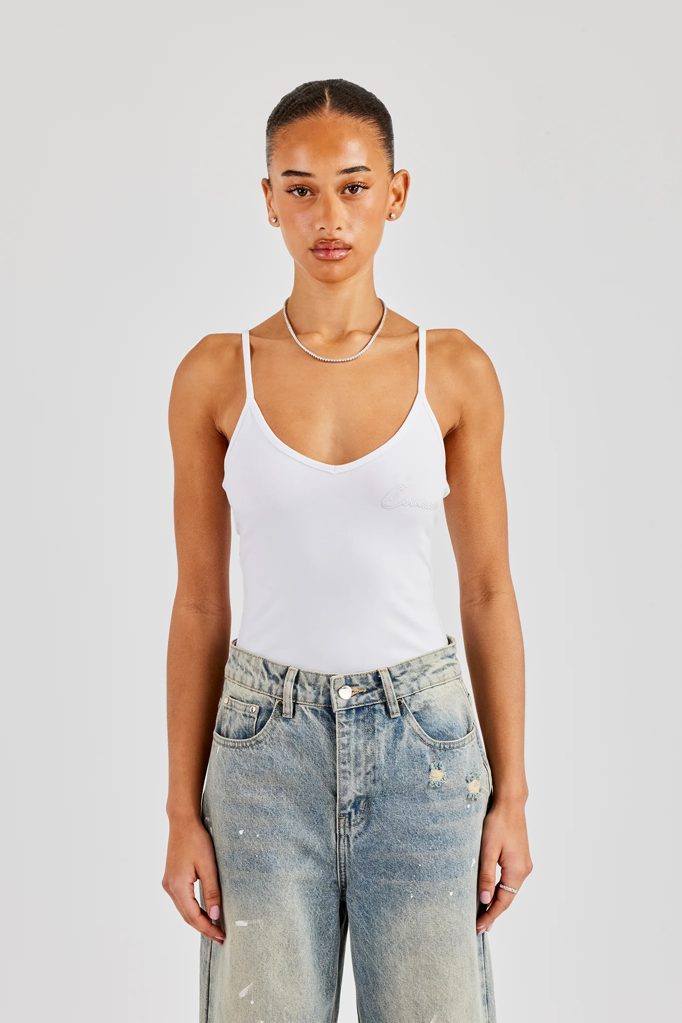 Cernucci Jersey Bodysuit - White - Image 3